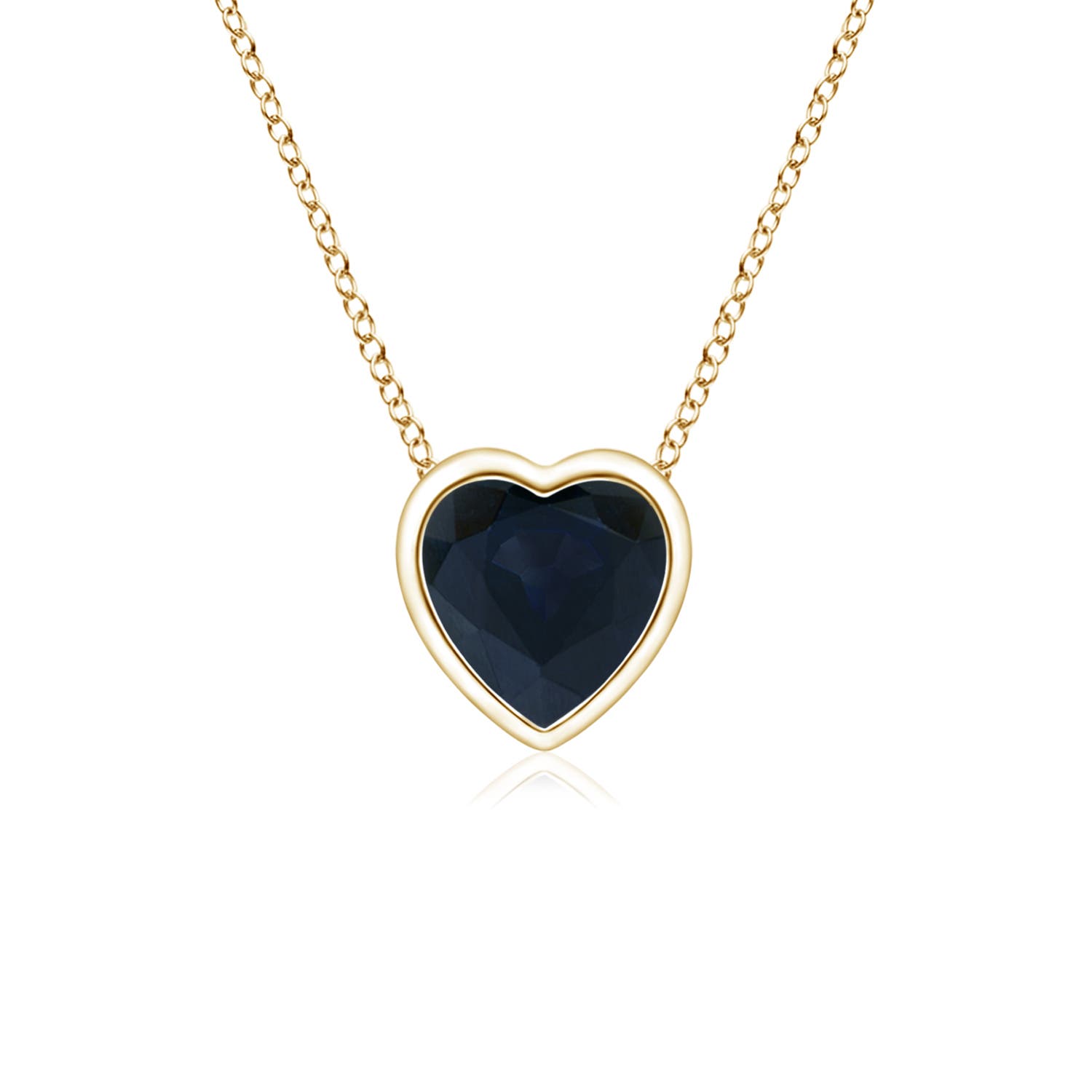 A - Blue Sapphire / 0.3 CT / 14 KT Yellow Gold