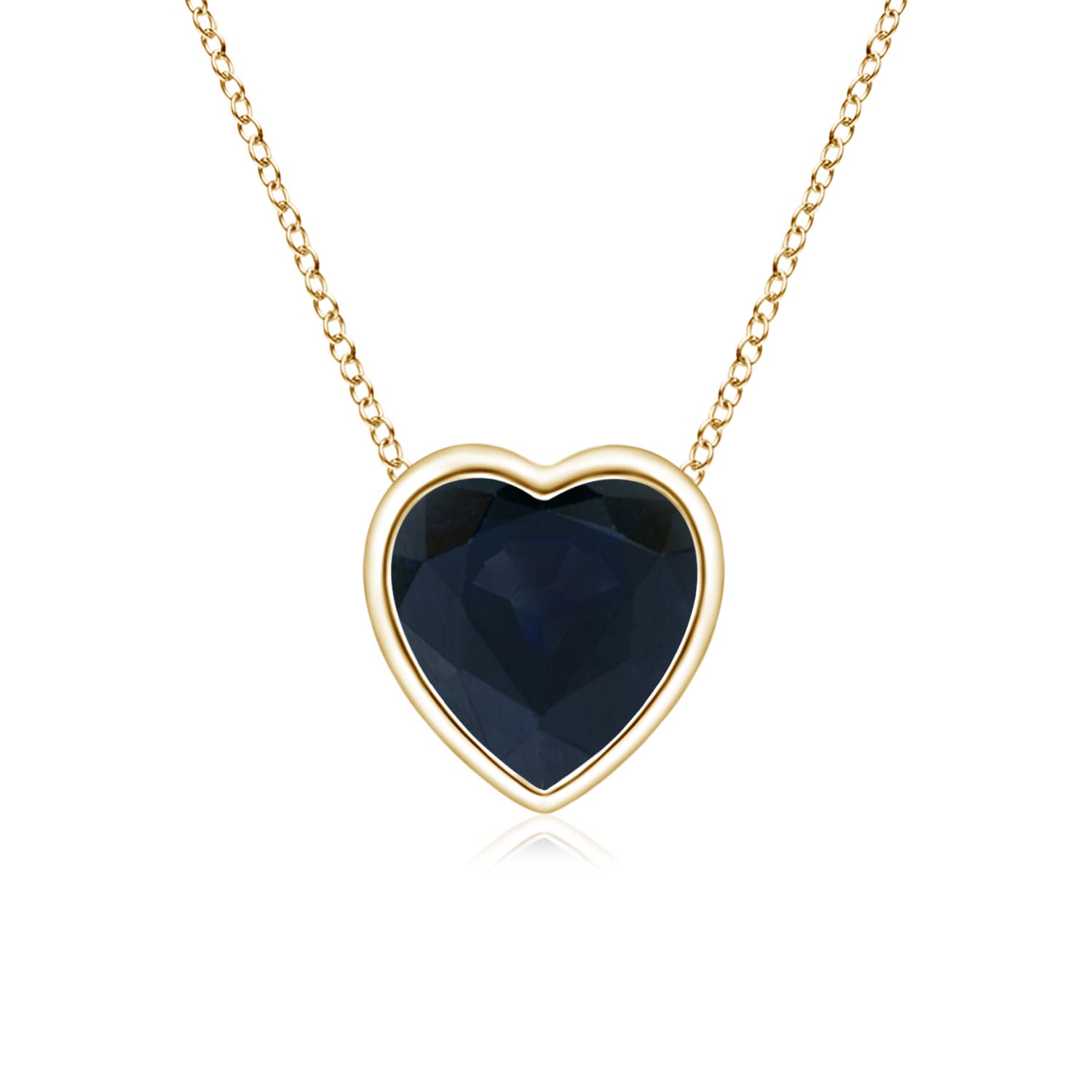 A - Blue Sapphire / 0.48 CT / 14 KT Yellow Gold