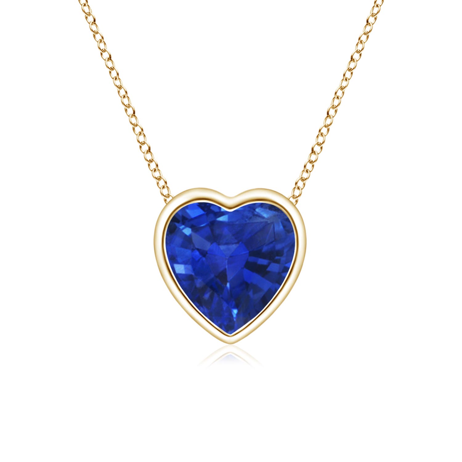 AAA - Blue Sapphire / 0.48 CT / 14 KT Yellow Gold