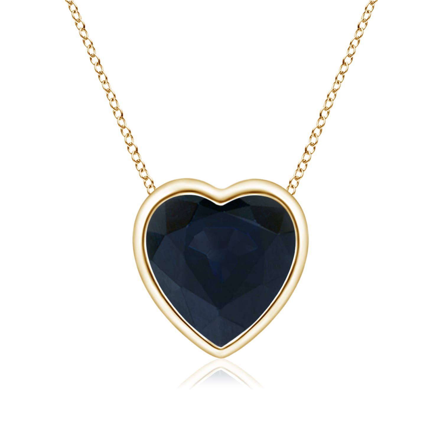 A - Blue Sapphire / 0.85 CT / 14 KT Yellow Gold