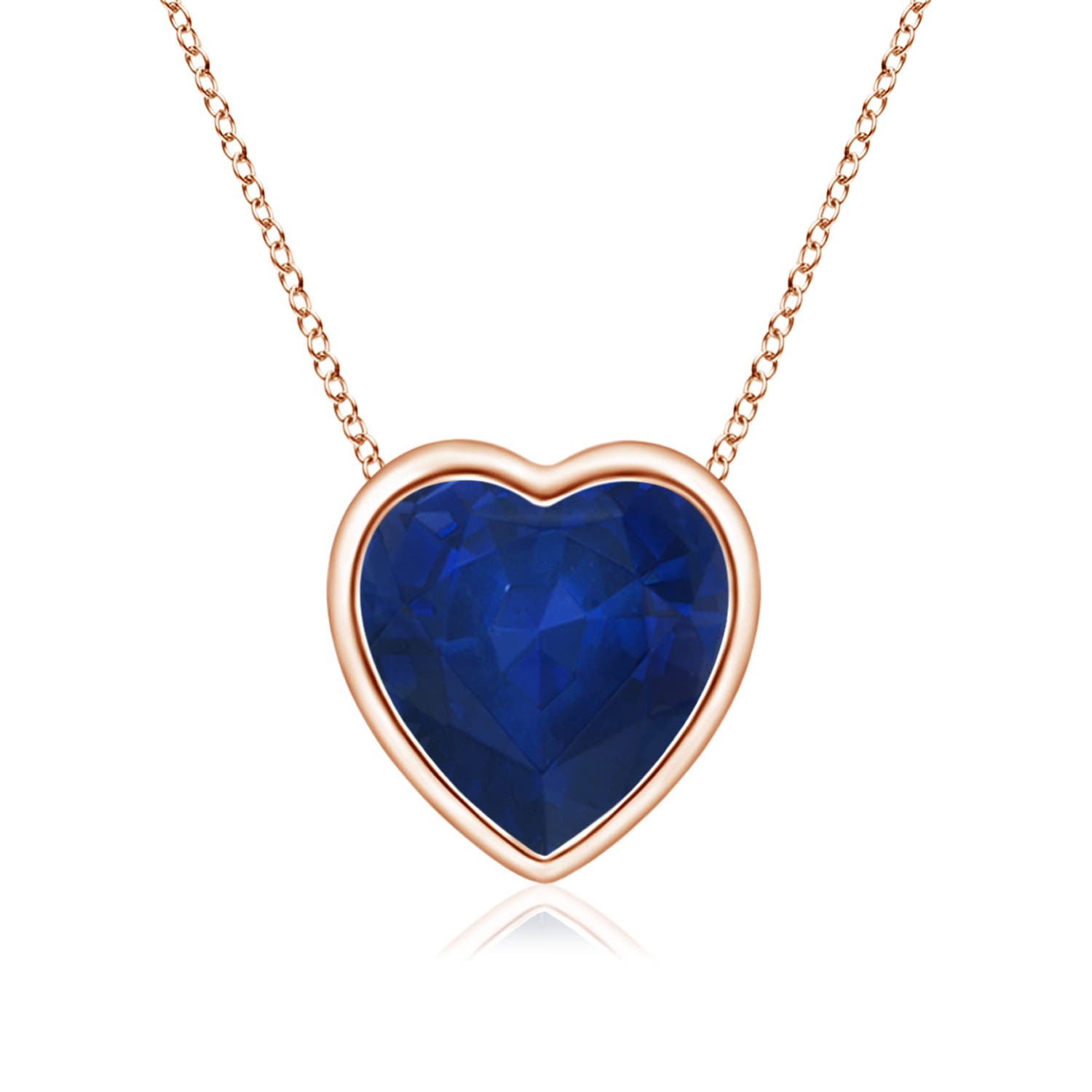 AA - Blue Sapphire / 0.85 CT / 14 KT Rose Gold