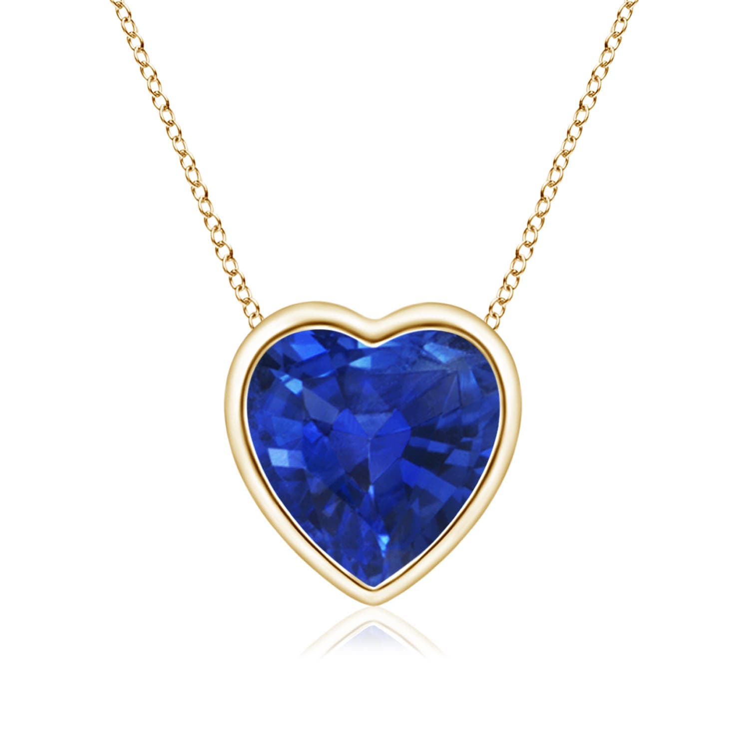 AAA - Blue Sapphire / 0.85 CT / 14 KT Yellow Gold