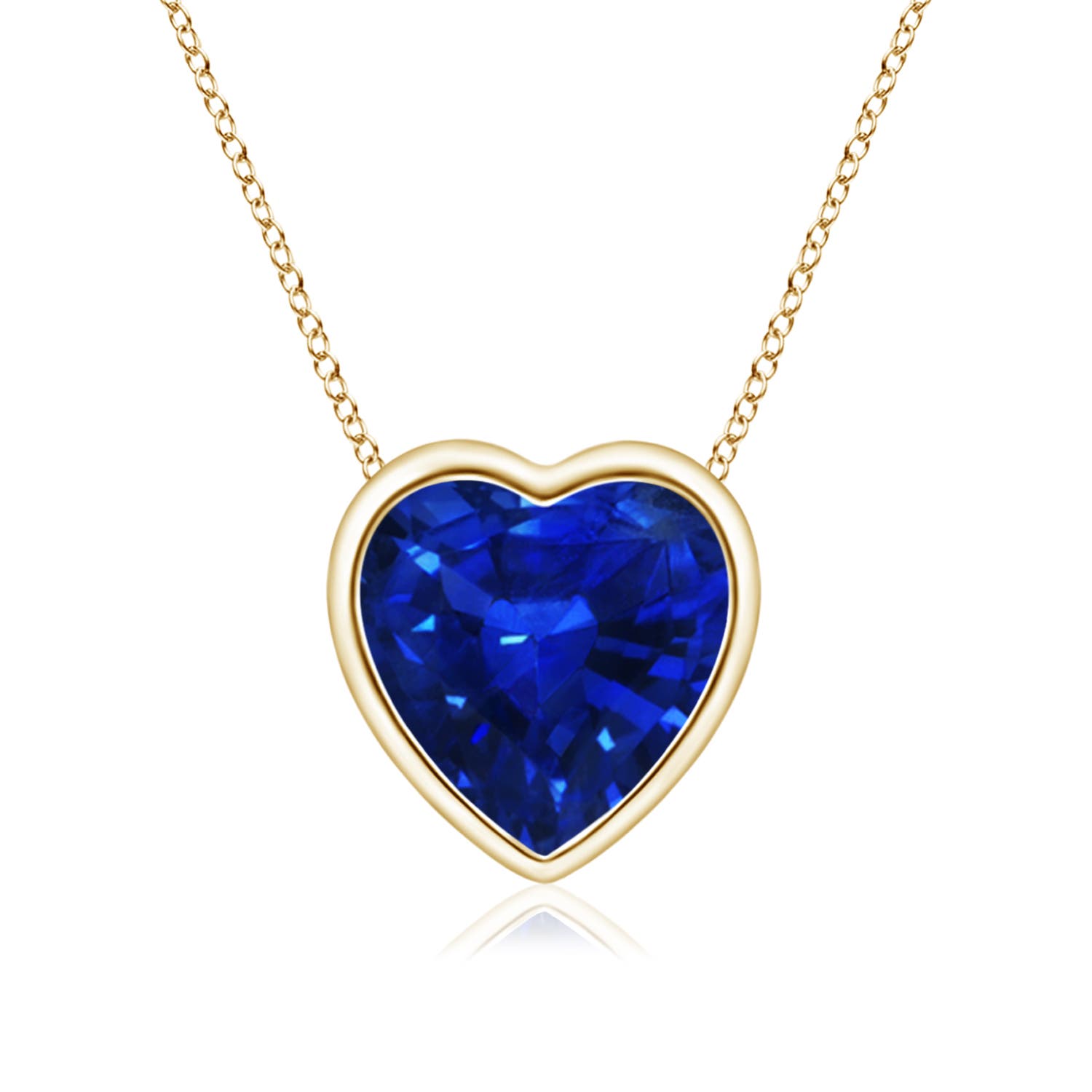 AAAA - Blue Sapphire / 0.85 CT / 14 KT Yellow Gold