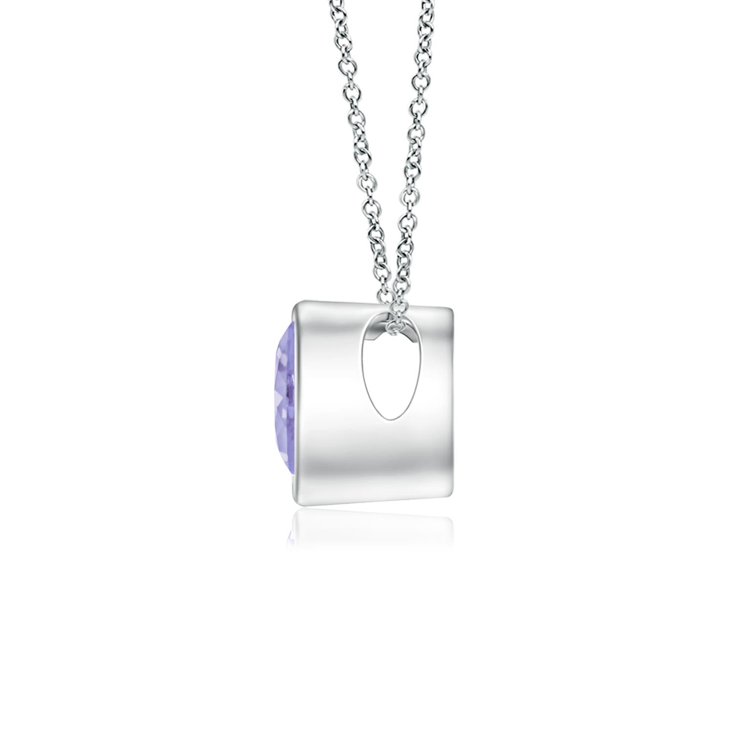 A - Tanzanite / 0.23 CT / 14 KT White Gold