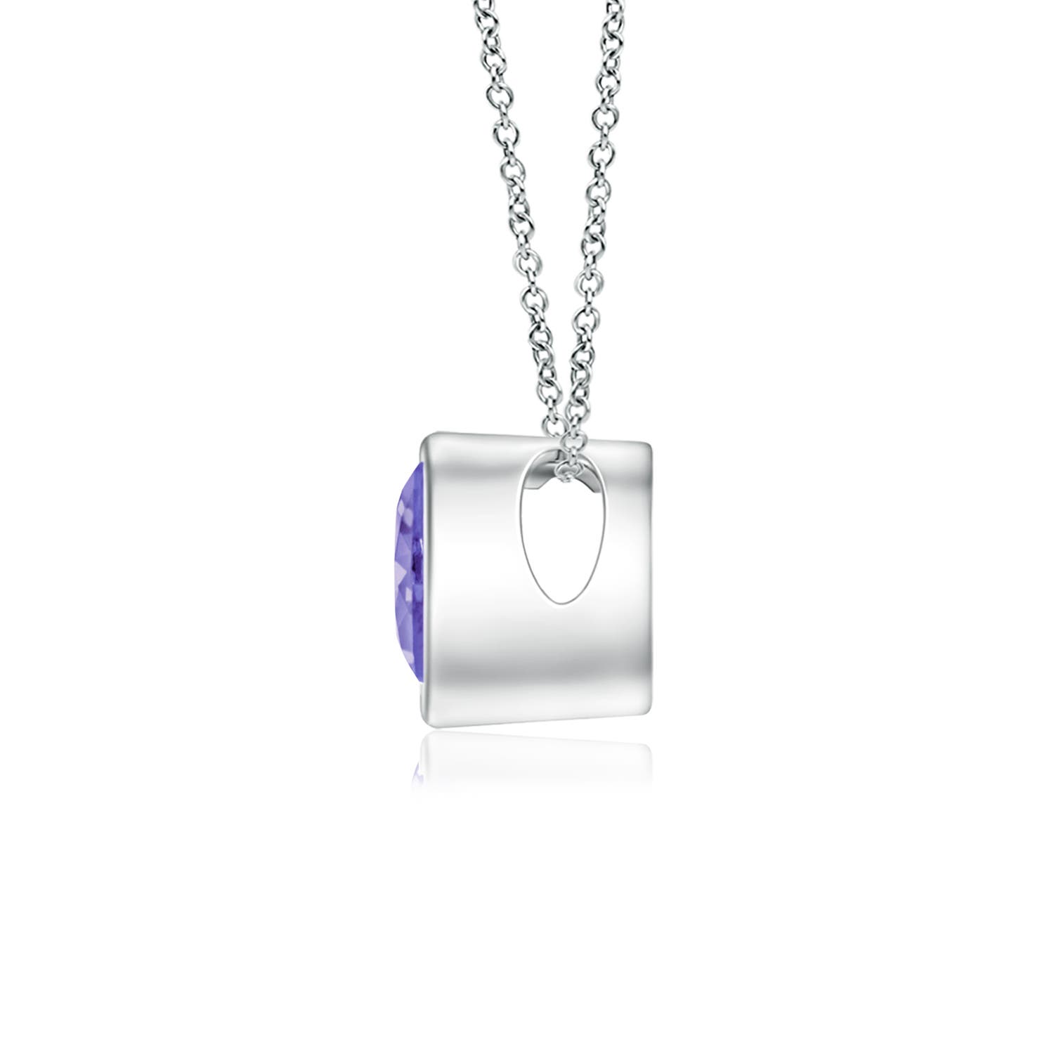 AA - Tanzanite / 0.23 CT / 14 KT White Gold