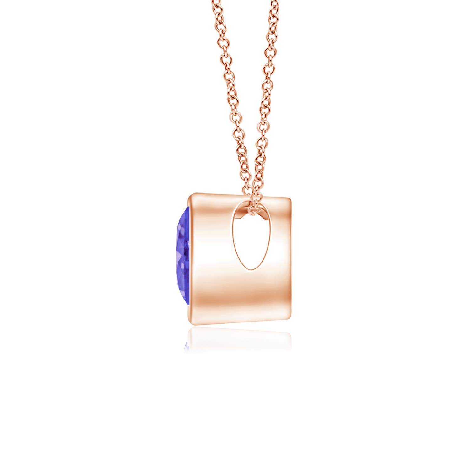 AAA - Tanzanite / 0.23 CT / 14 KT Rose Gold