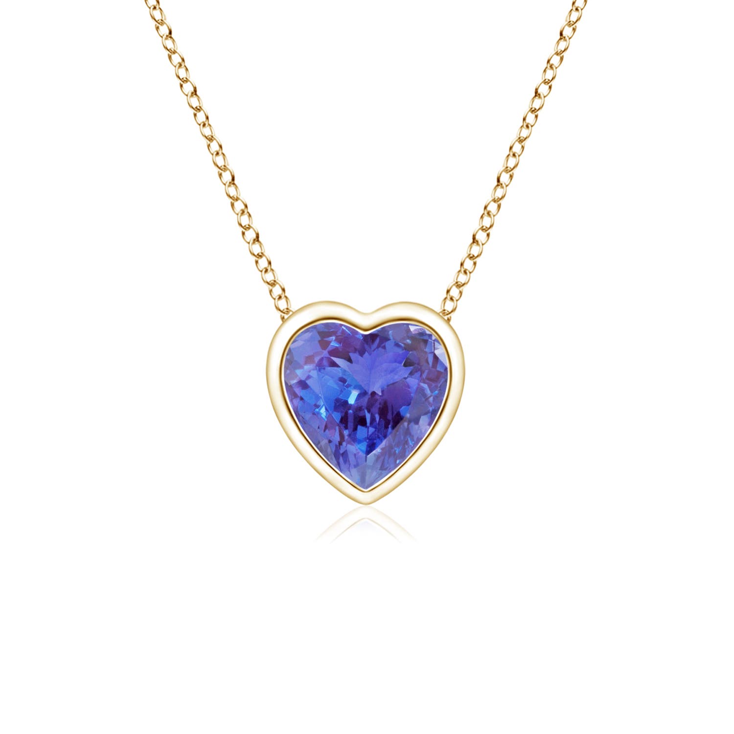 AAA - Tanzanite / 0.23 CT / 14 KT Yellow Gold