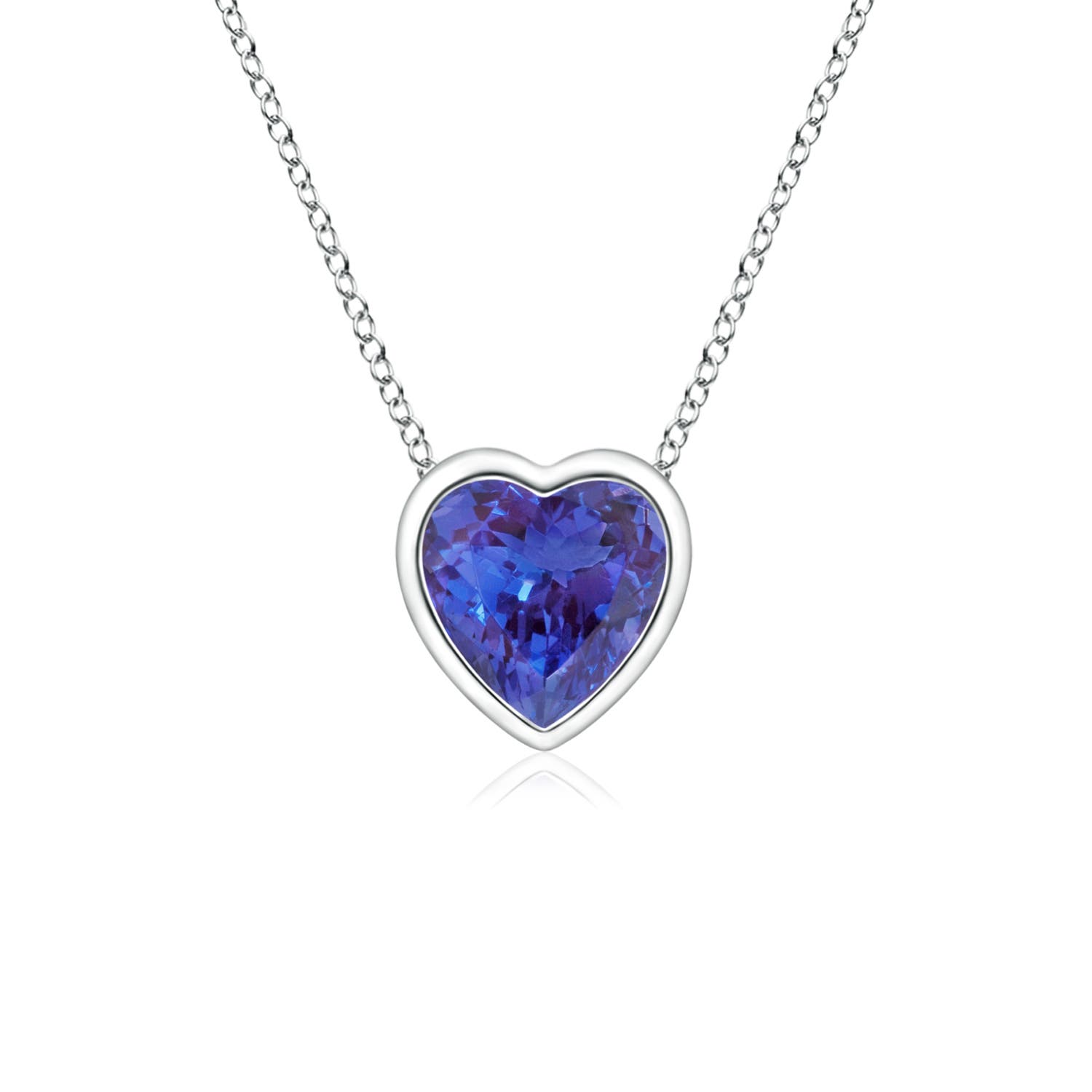 AAAA - Tanzanite / 0.23 CT / 14 KT White Gold