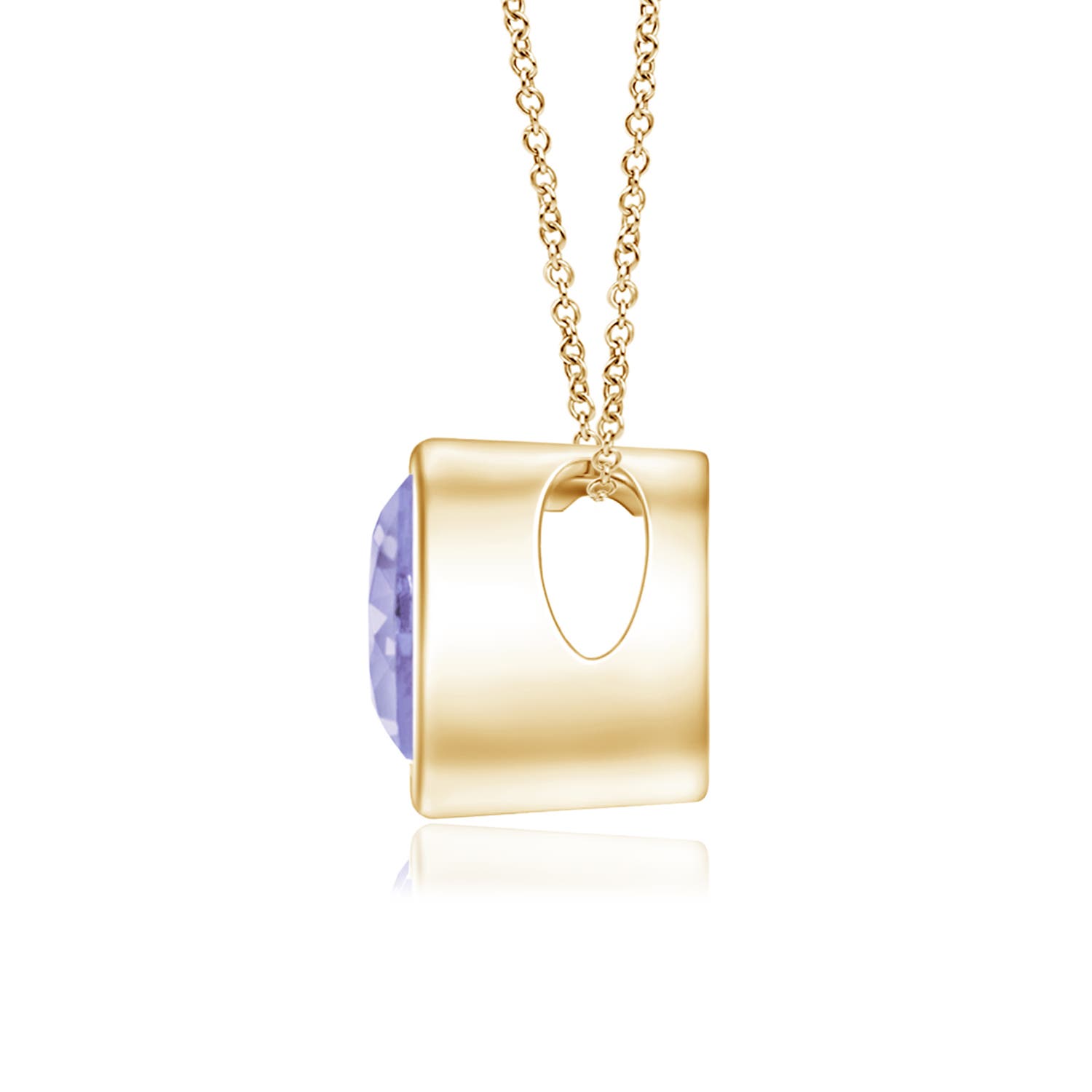 A - Tanzanite / 0.4 CT / 14 KT Yellow Gold