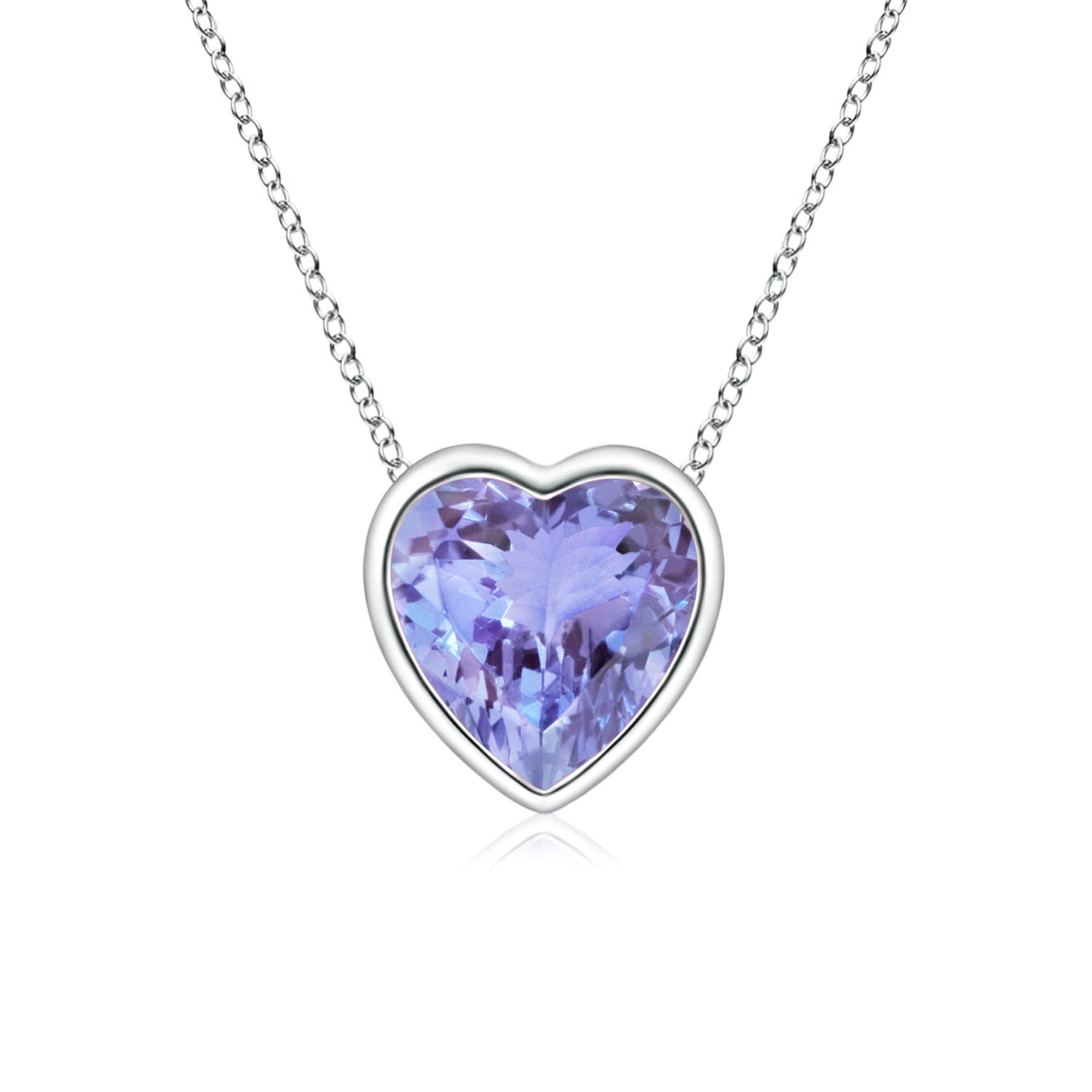 AA - Tanzanite / 0.4 CT / 14 KT White Gold