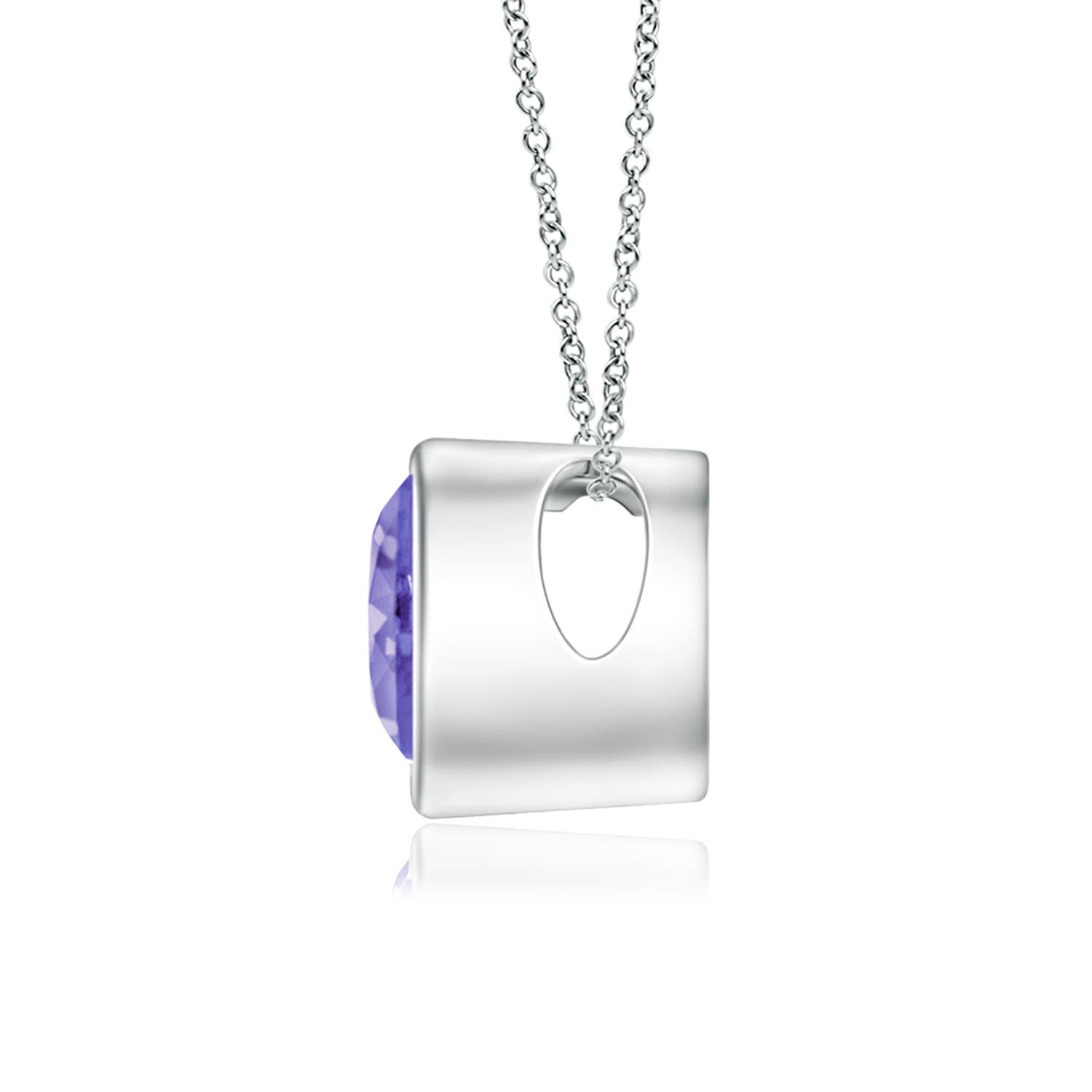 AA - Tanzanite / 0.4 CT / 14 KT White Gold