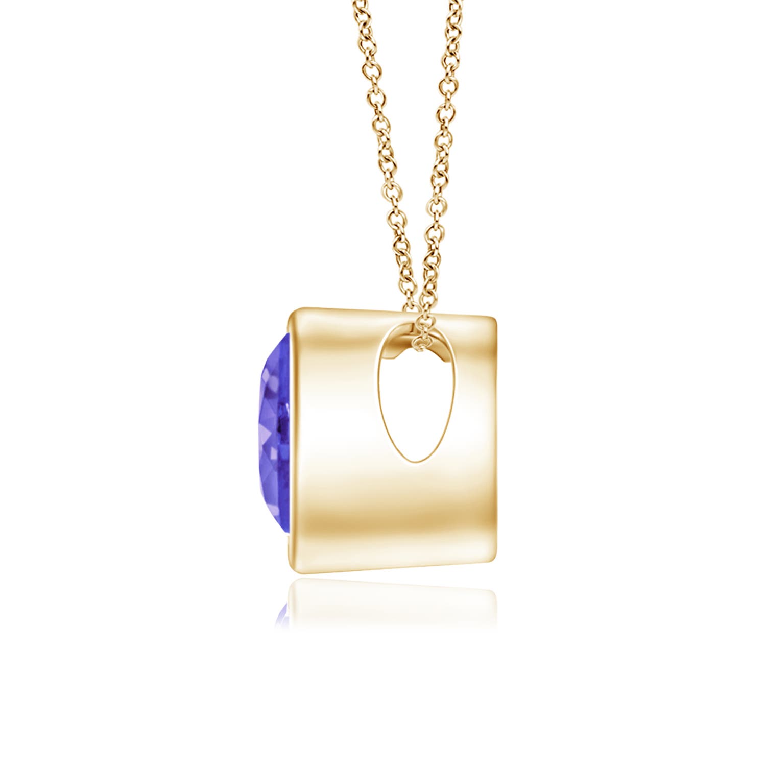 AAA - Tanzanite / 0.4 CT / 14 KT Yellow Gold