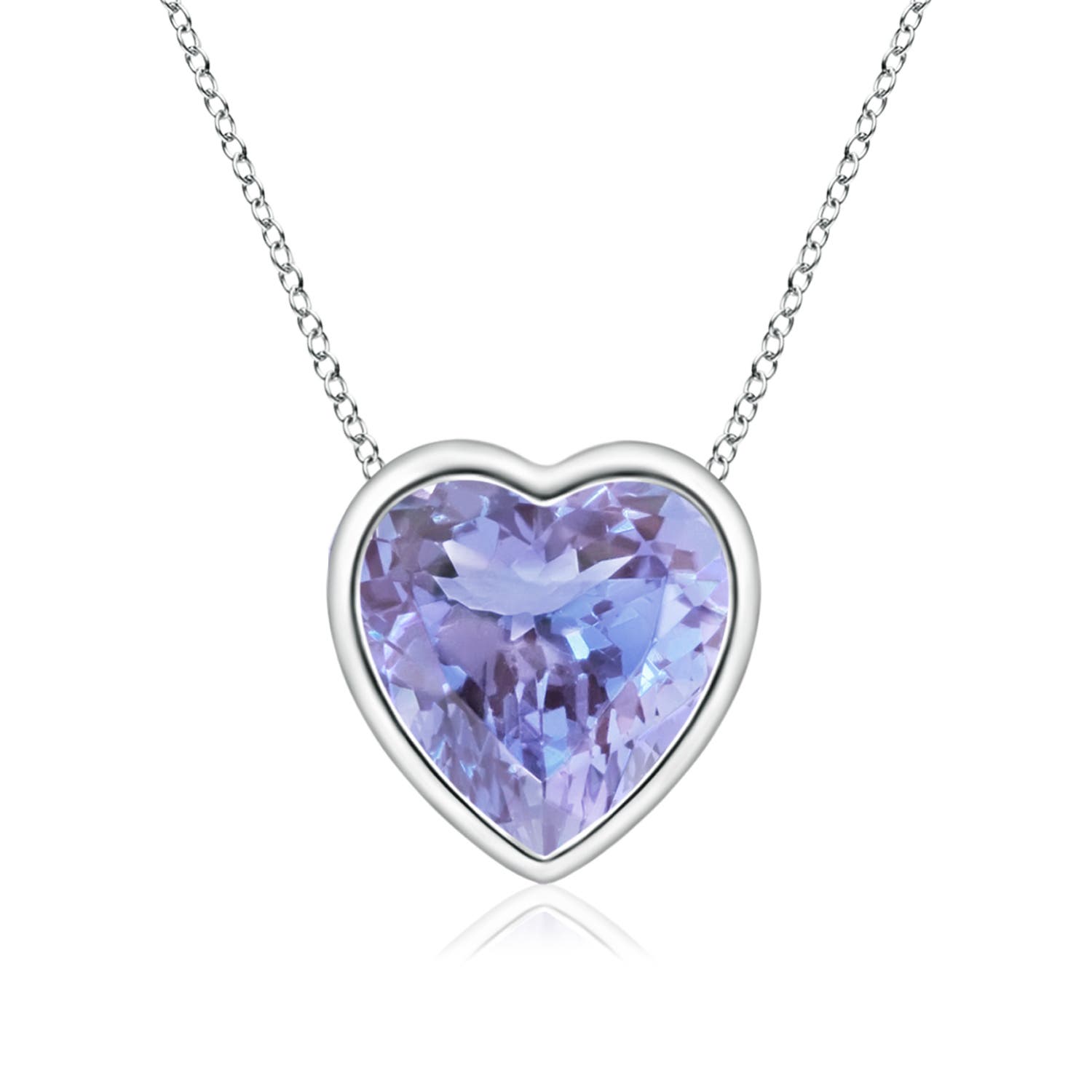 A - Tanzanite / 0.8 CT / 14 KT White Gold