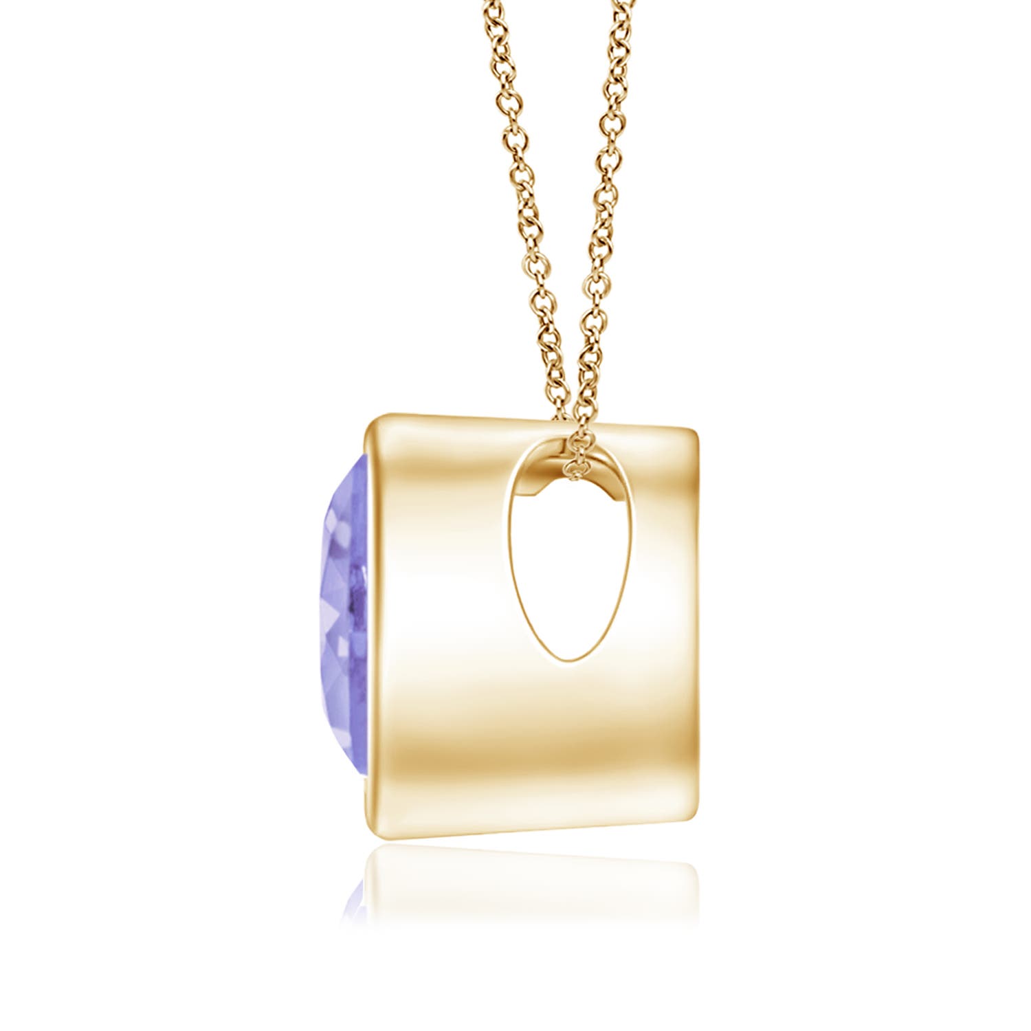 A - Tanzanite / 0.8 CT / 14 KT Yellow Gold