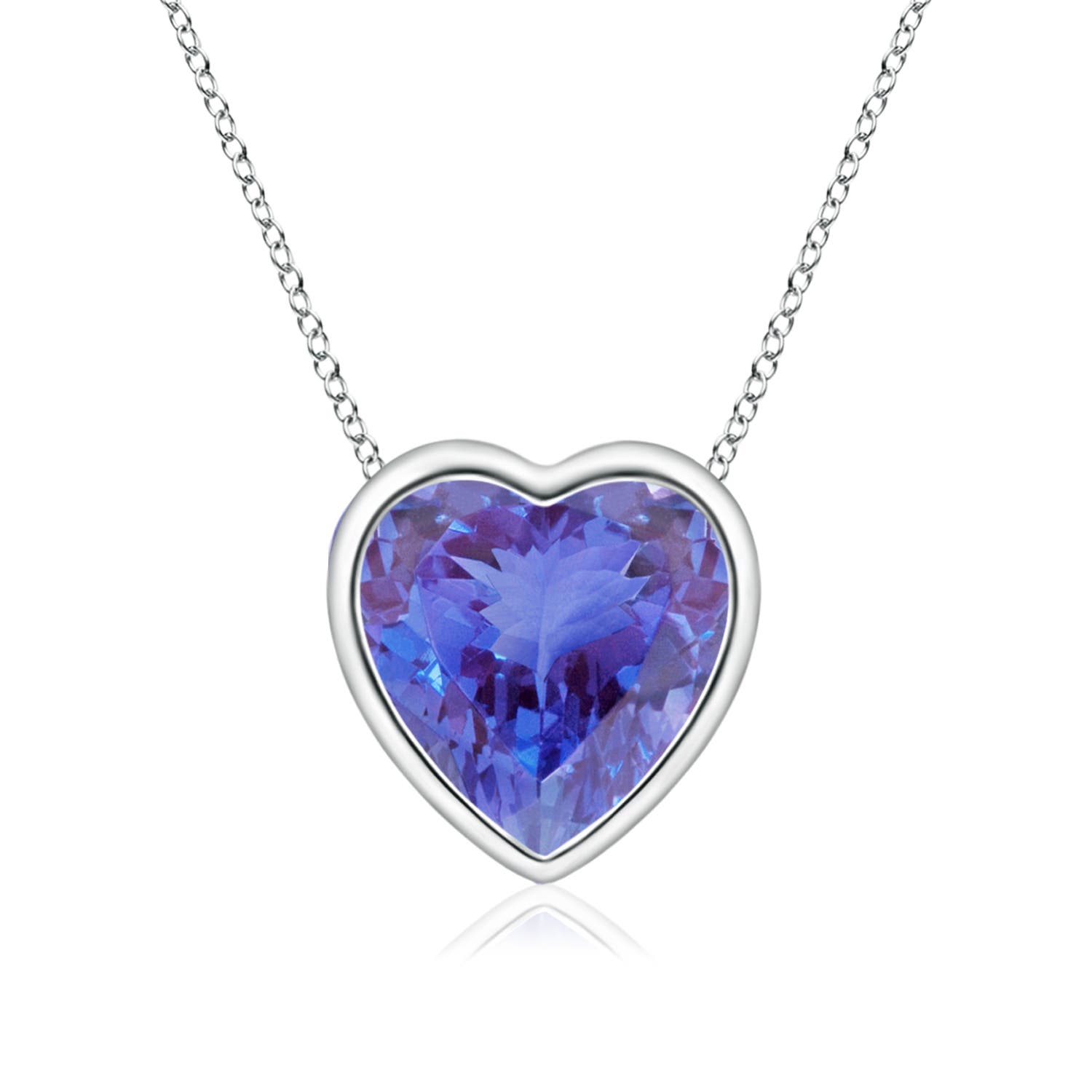 AA - Tanzanite / 0.8 CT / 14 KT White Gold