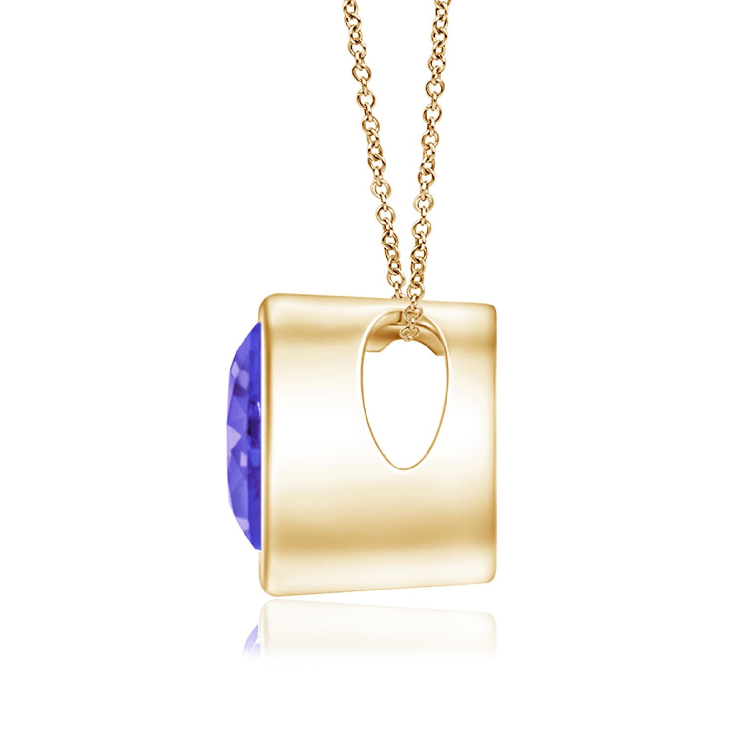 AAA - Tanzanite / 0.8 CT / 14 KT Yellow Gold