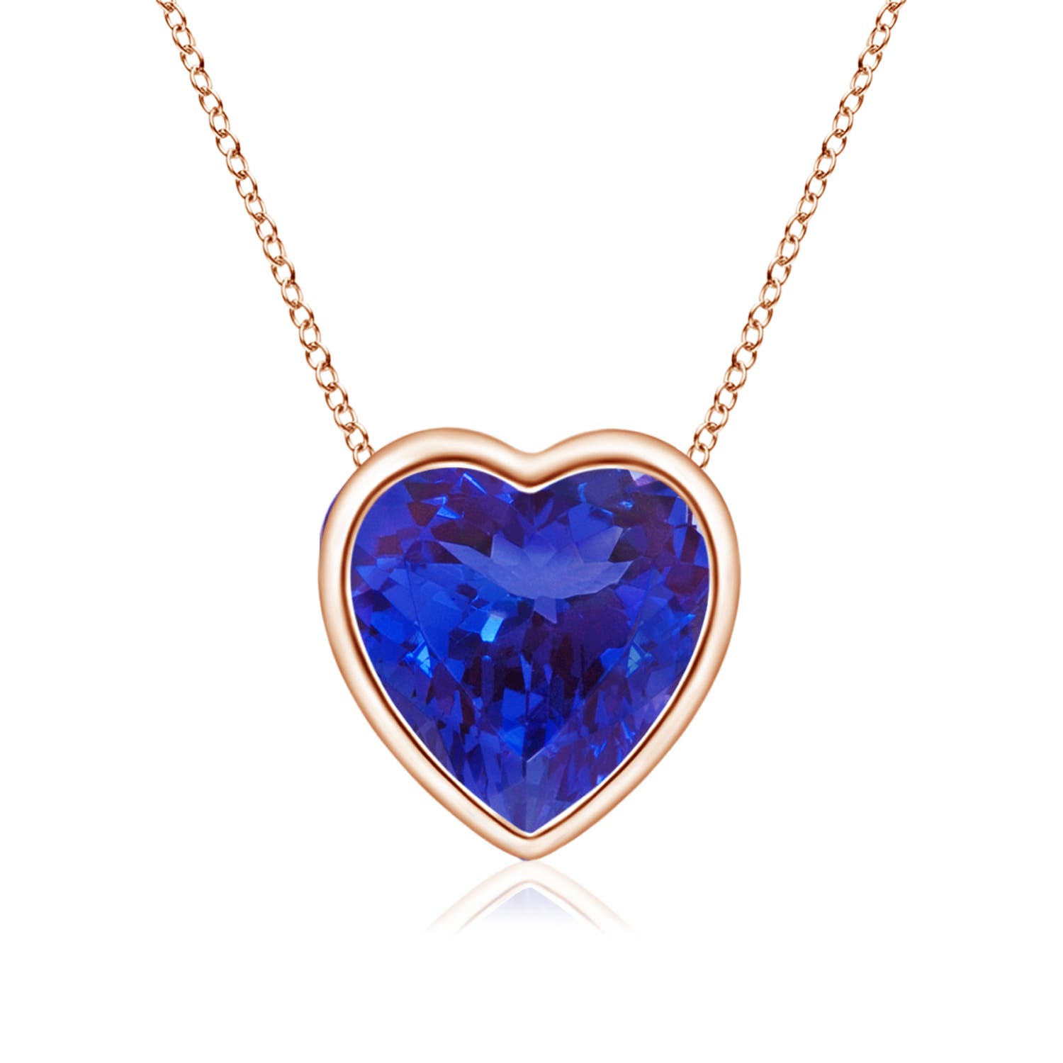 AAAA - Tanzanite / 0.8 CT / 14 KT Rose Gold