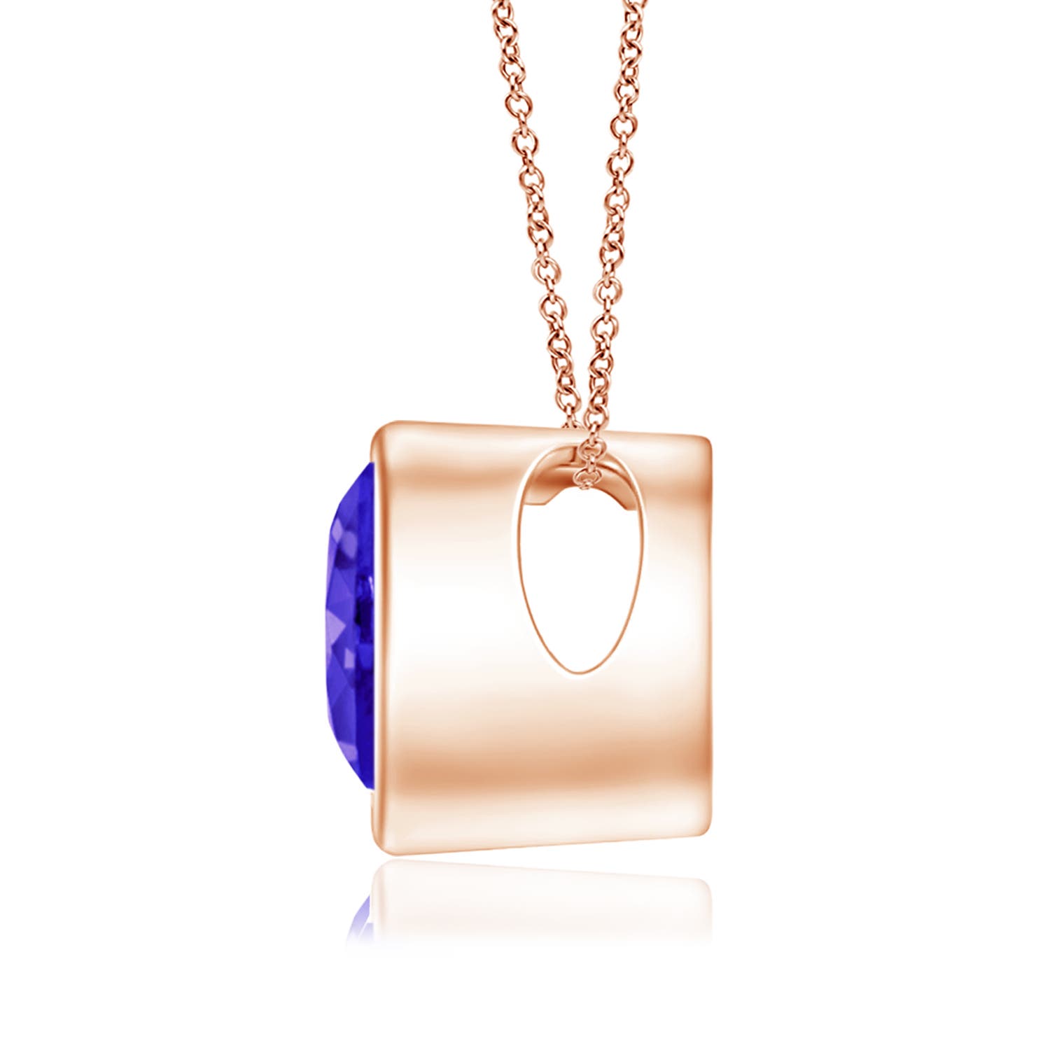 AAAA - Tanzanite / 0.8 CT / 14 KT Rose Gold