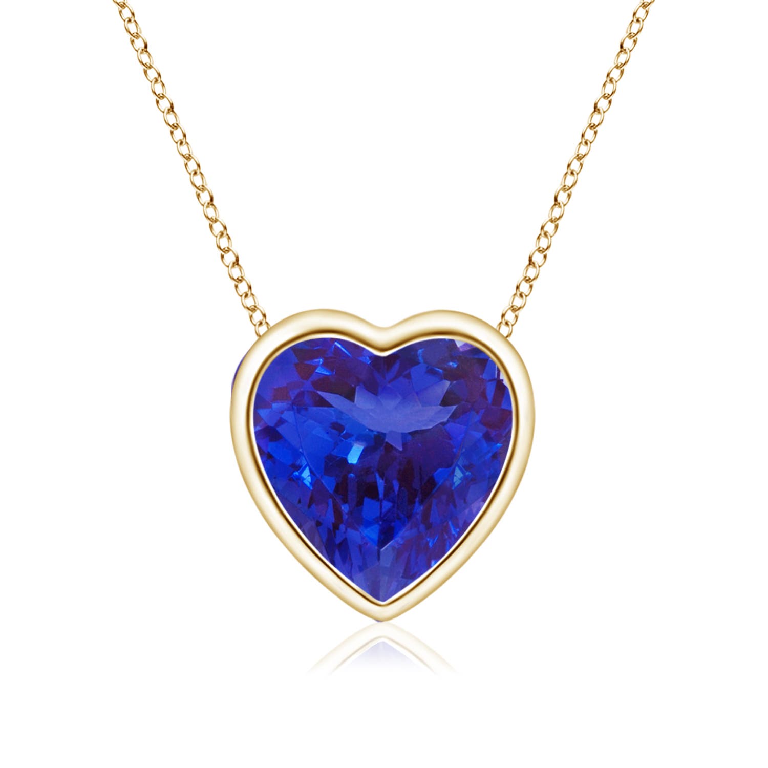 AAAA - Tanzanite / 0.8 CT / 14 KT Yellow Gold