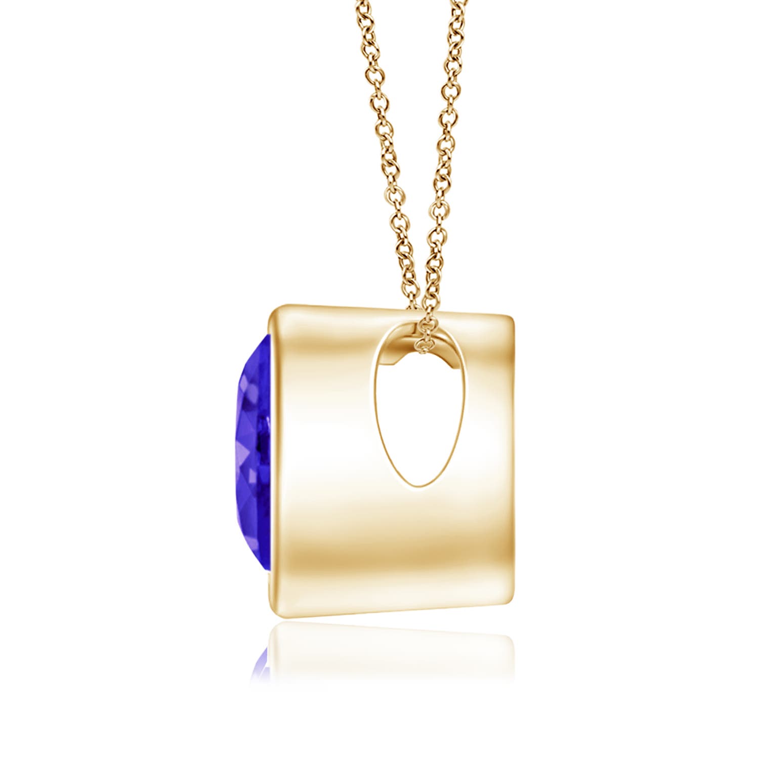 AAAA - Tanzanite / 0.8 CT / 14 KT Yellow Gold