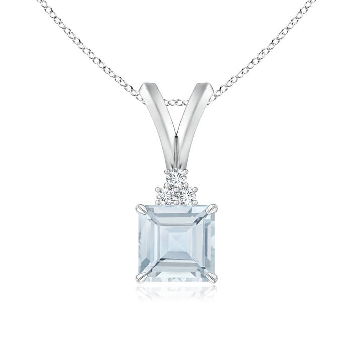 A - Aquamarine / 0.58 CT / 14 KT White Gold