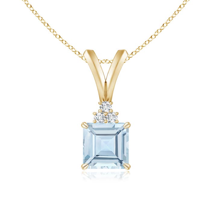 AA - Aquamarine / 0.58 CT / 14 KT Yellow Gold