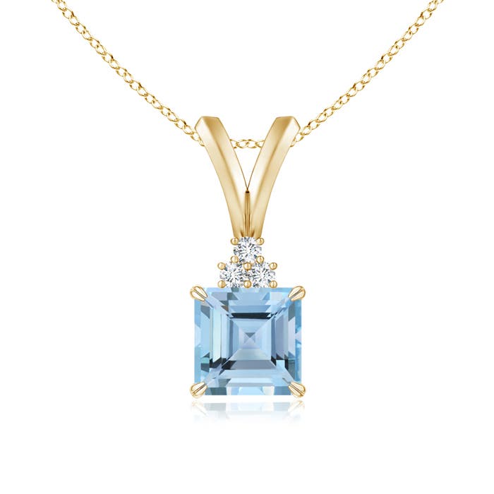 AAAA - Aquamarine / 0.58 CT / 14 KT Yellow Gold