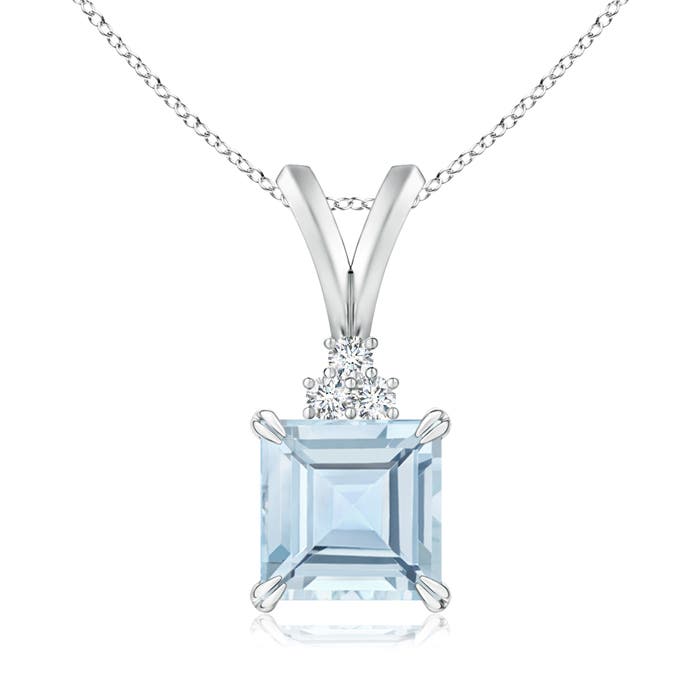 AA - Aquamarine / 0.99 CT / 14 KT White Gold