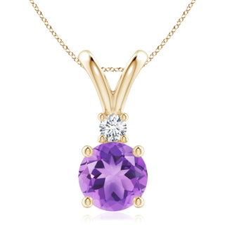 Round A Amethyst
