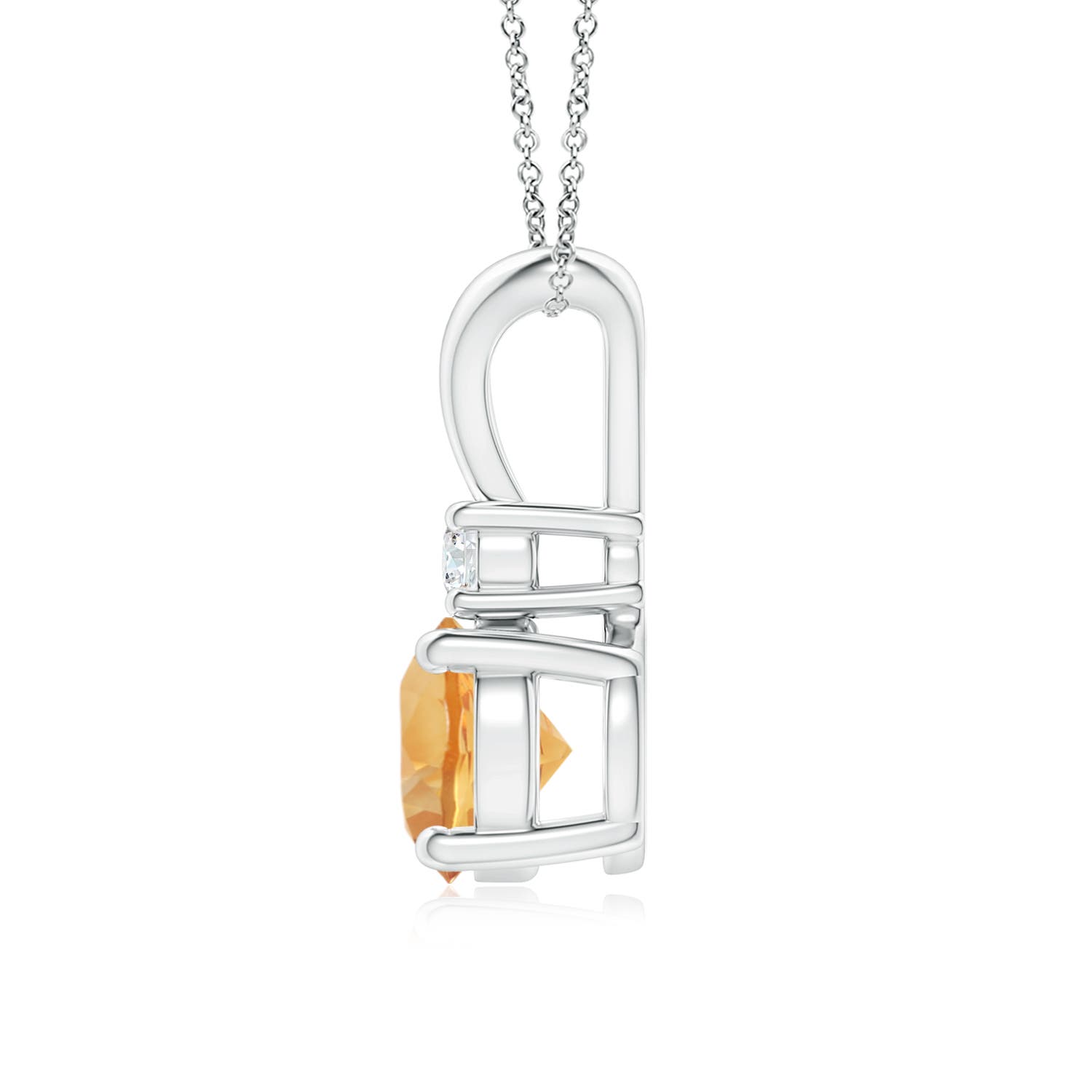 A - Citrine / 1.32 CT / 14 KT White Gold