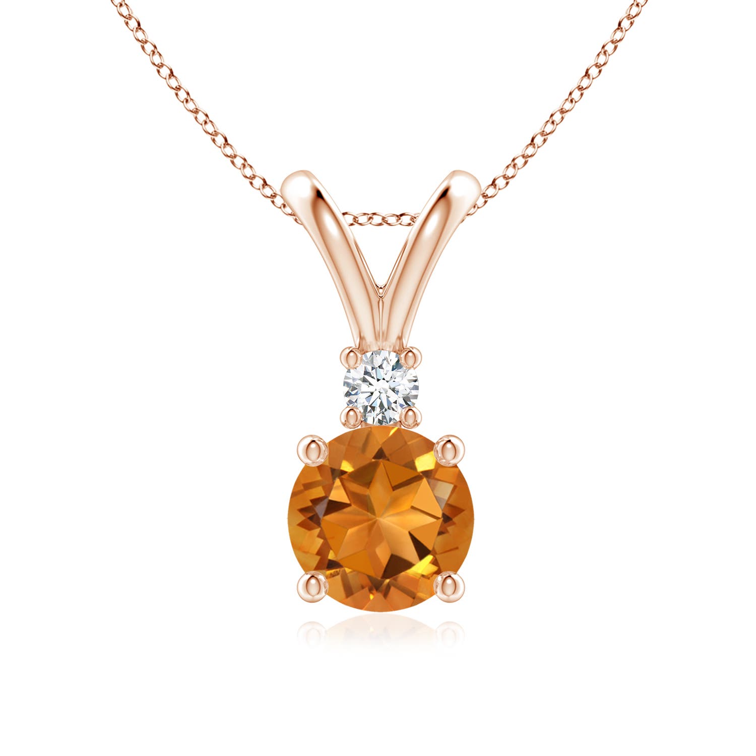 AAA - Citrine / 1.32 CT / 14 KT Rose Gold