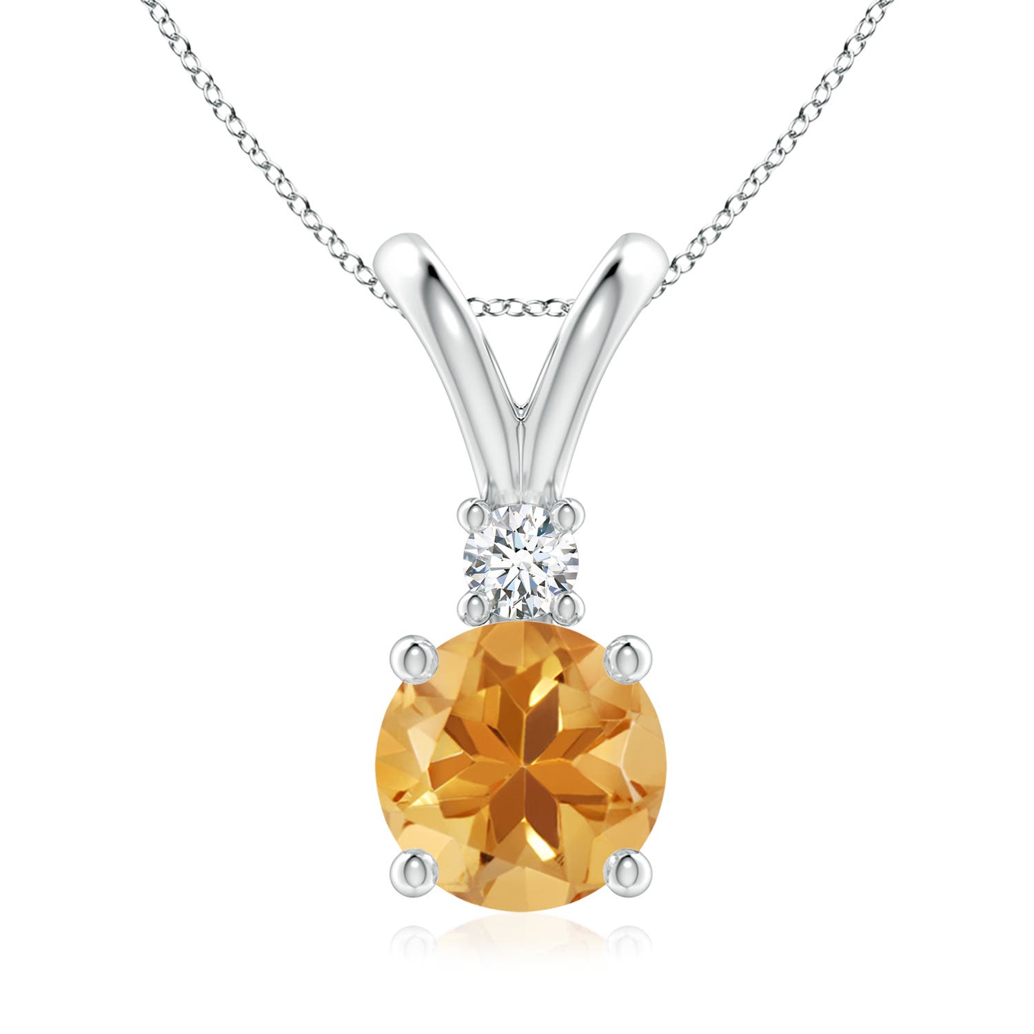 A - Citrine / 1.79 CT / 14 KT White Gold