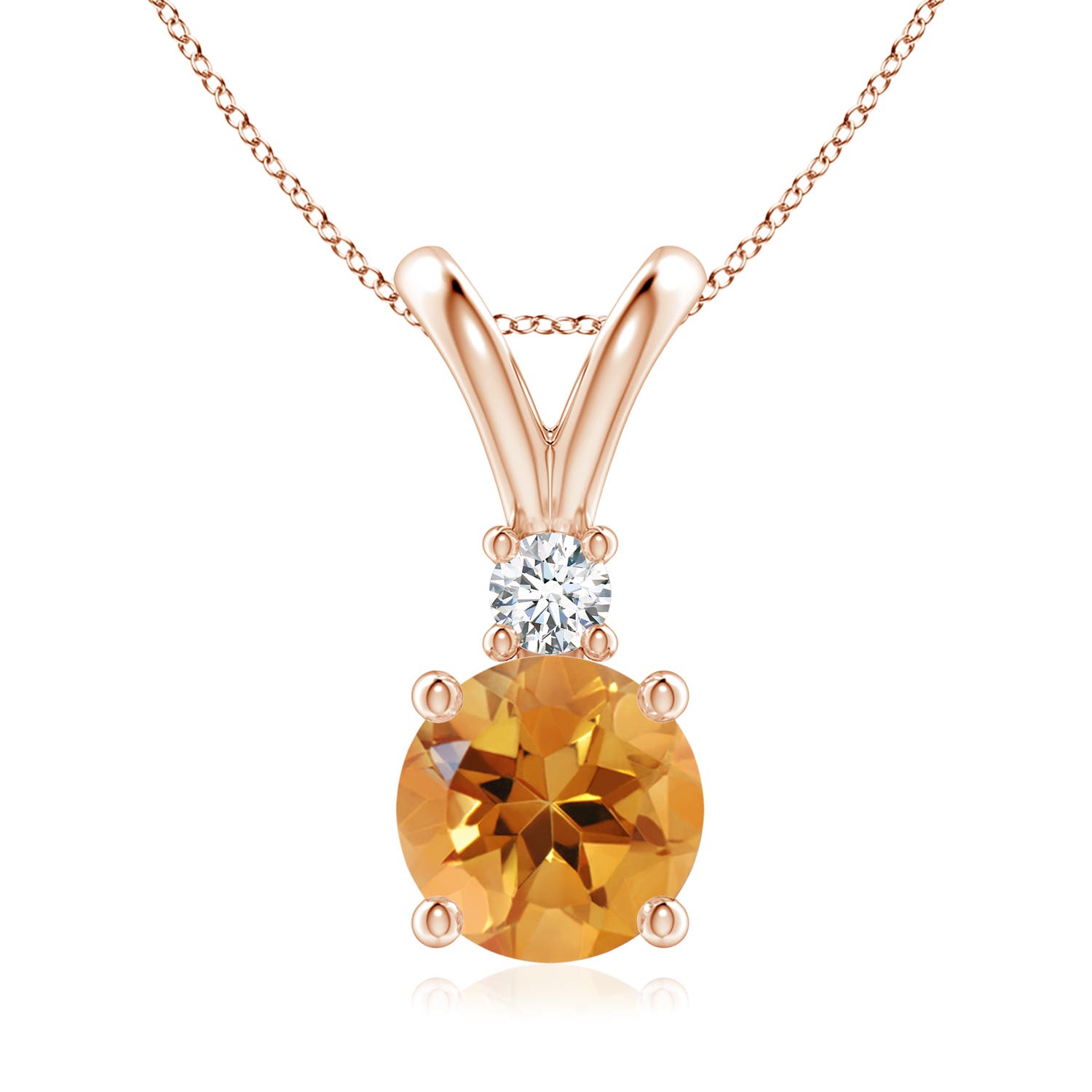 AA - Citrine / 1.79 CT / 14 KT Rose Gold