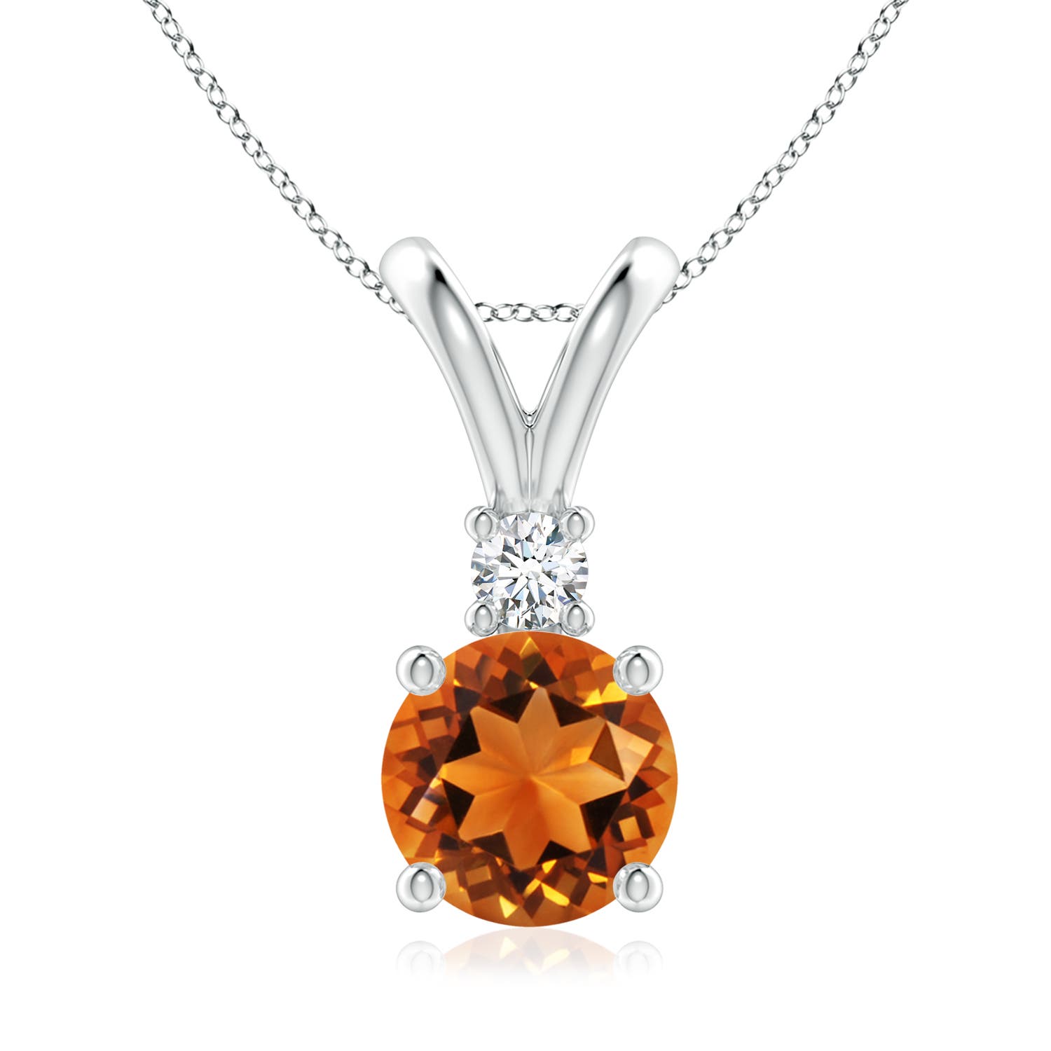 AAAA - Citrine / 1.79 CT / 14 KT White Gold