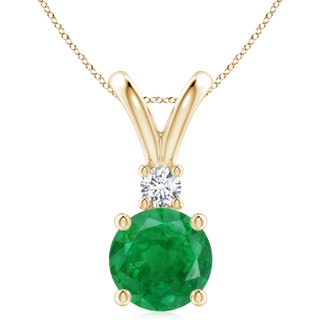 Round AA Emerald