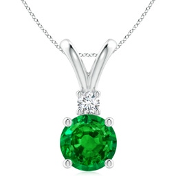 Solitaire White Gold Emerald Jewellery