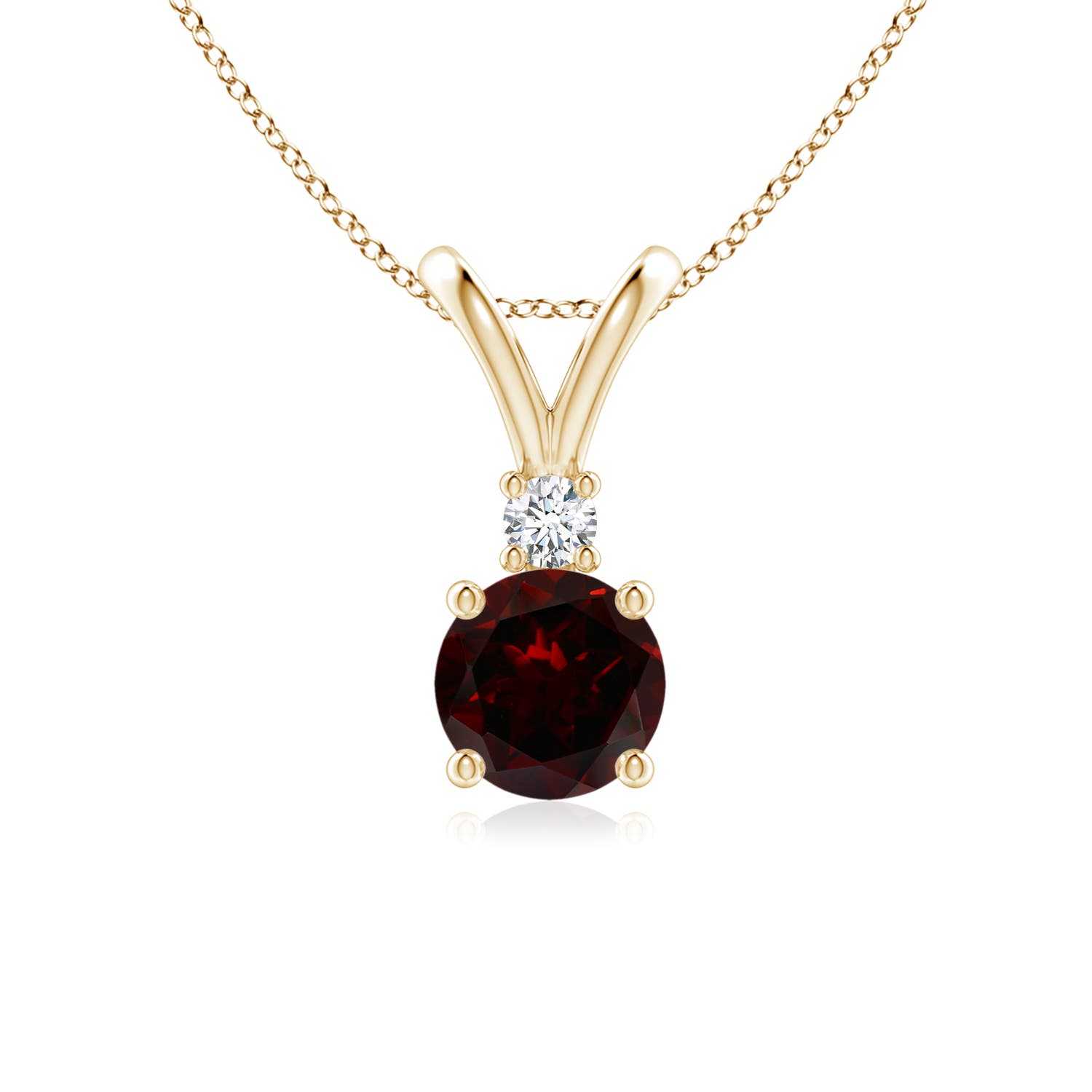 A - Garnet / 1.04 CT / 14 KT Yellow Gold