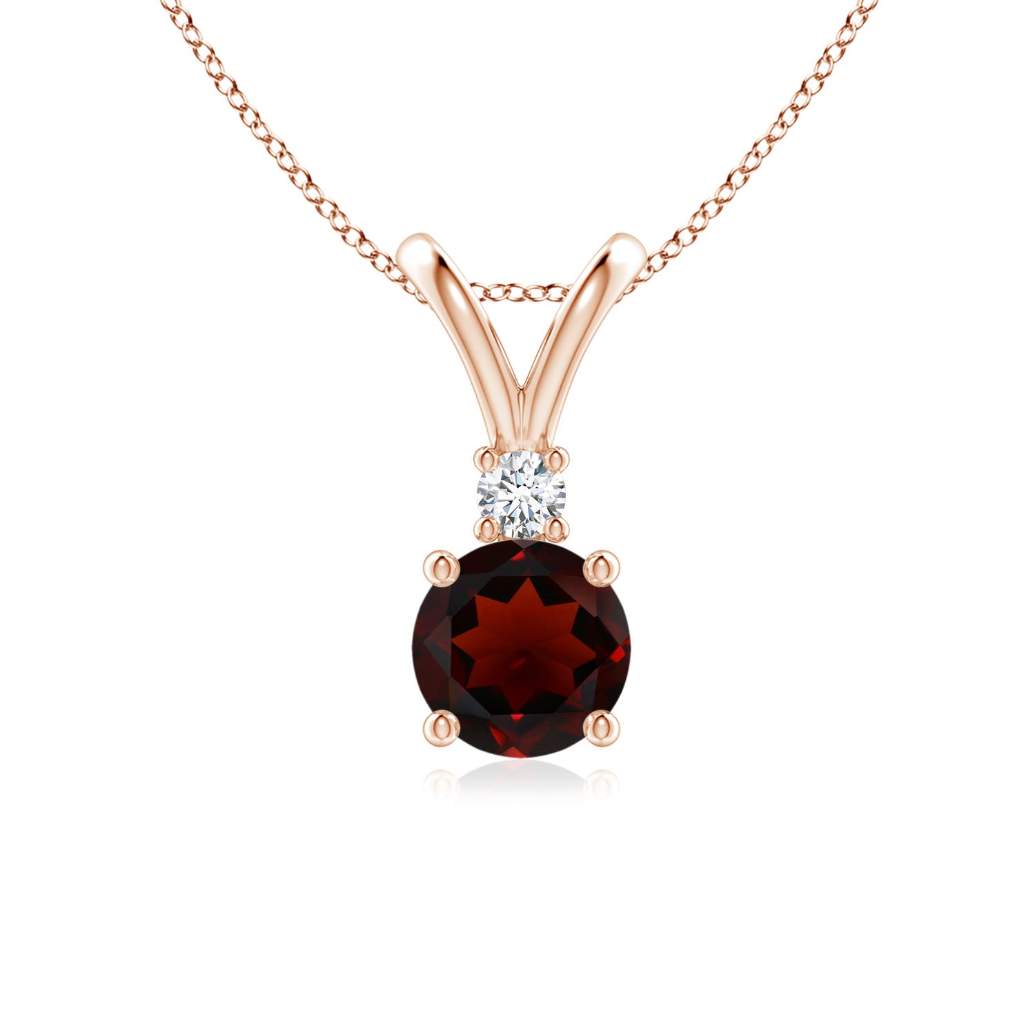 AA - Garnet / 1.04 CT / 14 KT Rose Gold