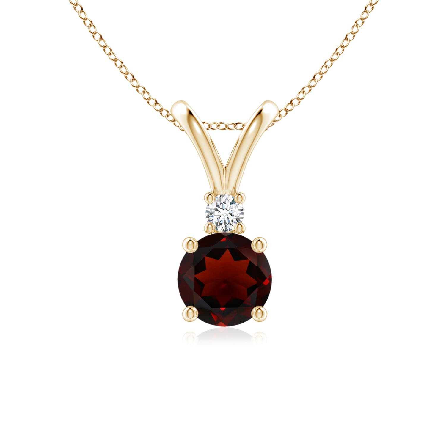 AA - Garnet / 1.04 CT / 14 KT Yellow Gold