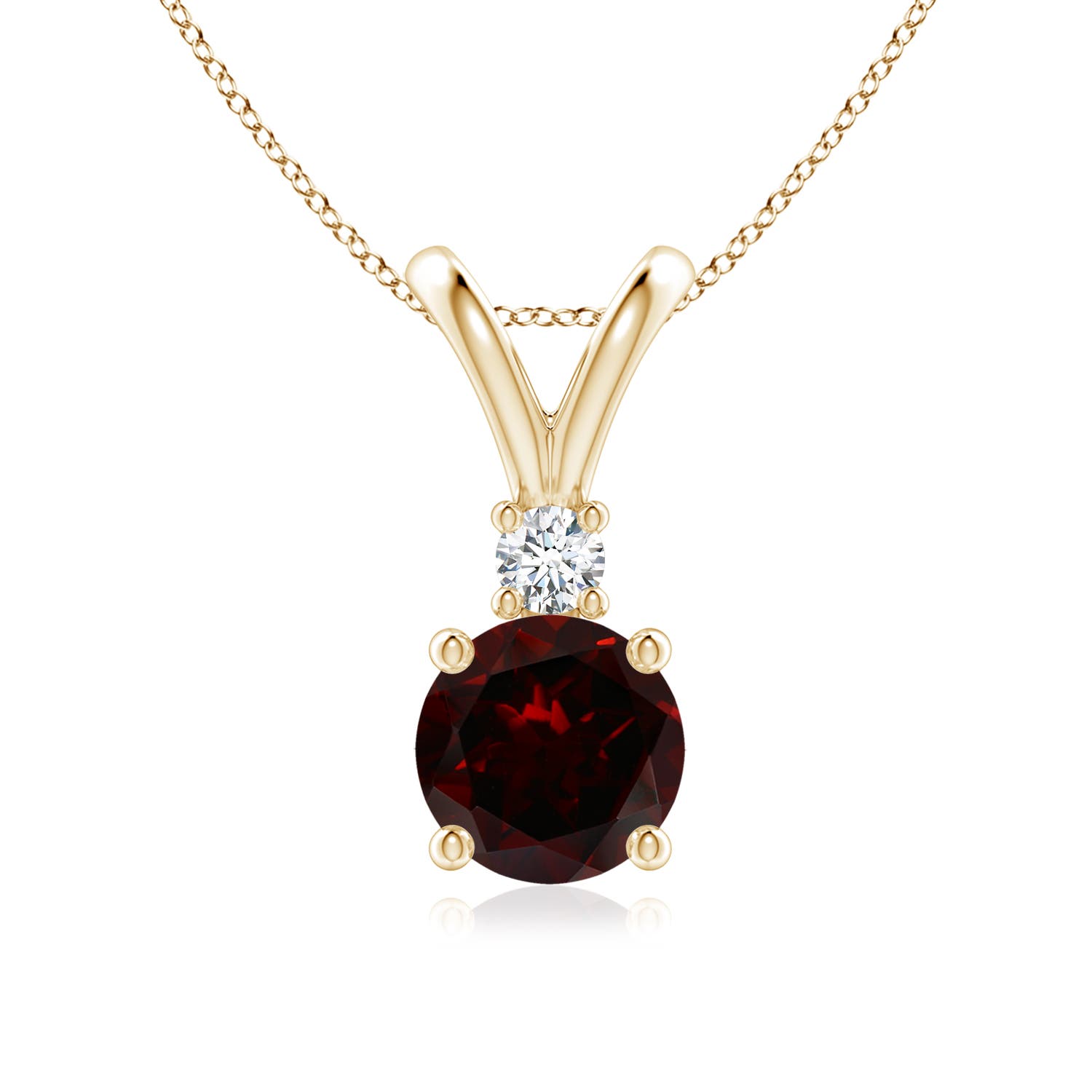 A - Garnet / 1.57 CT / 14 KT Yellow Gold