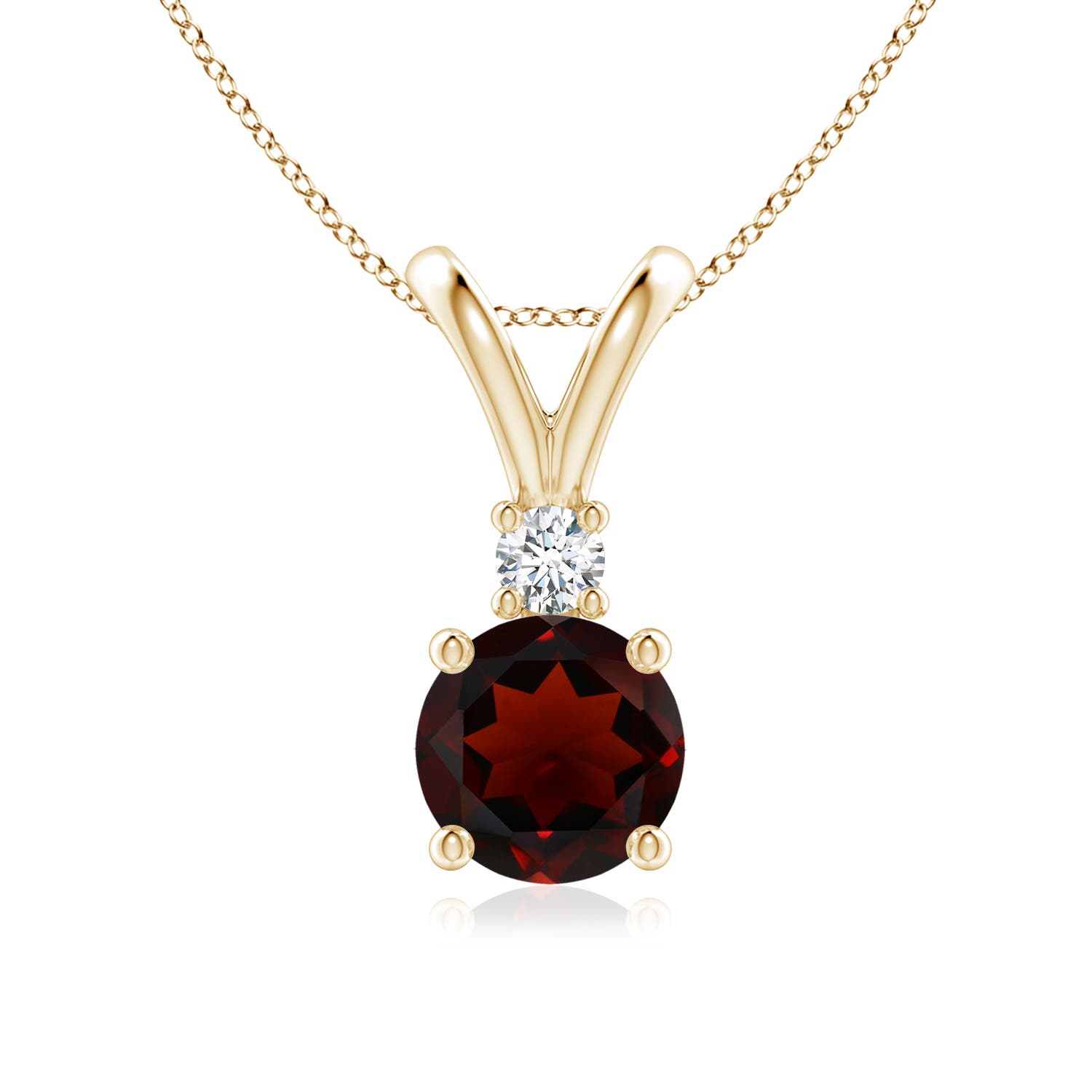 AA - Garnet / 1.57 CT / 14 KT Yellow Gold