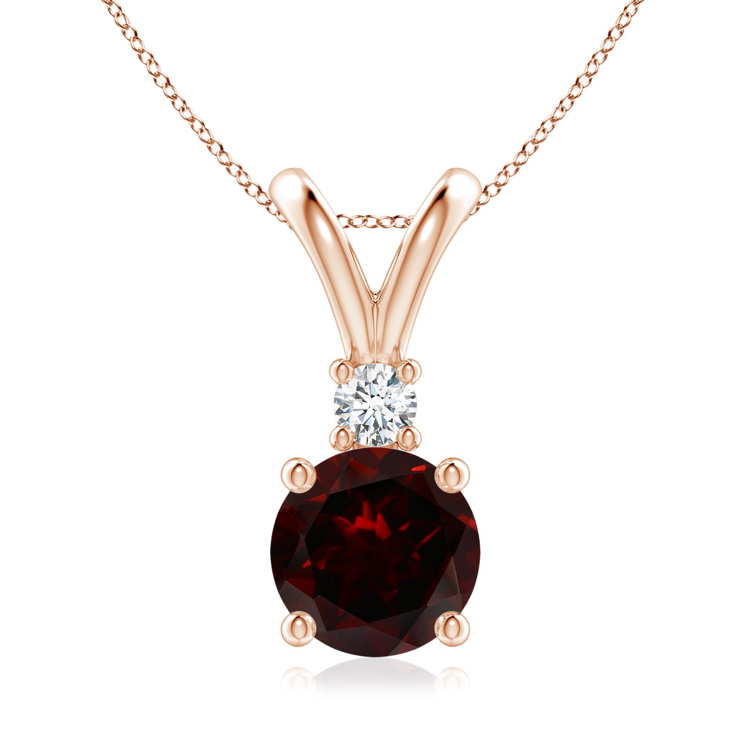 A - Garnet / 2.29 CT / 14 KT Rose Gold