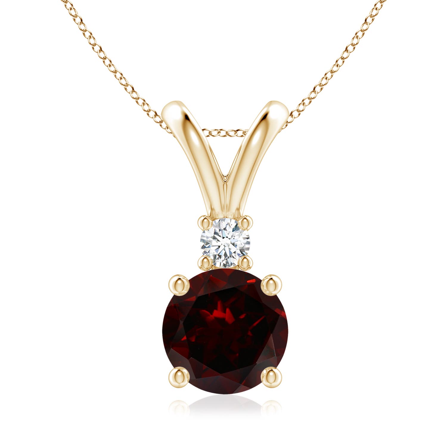 A - Garnet / 2.29 CT / 14 KT Yellow Gold