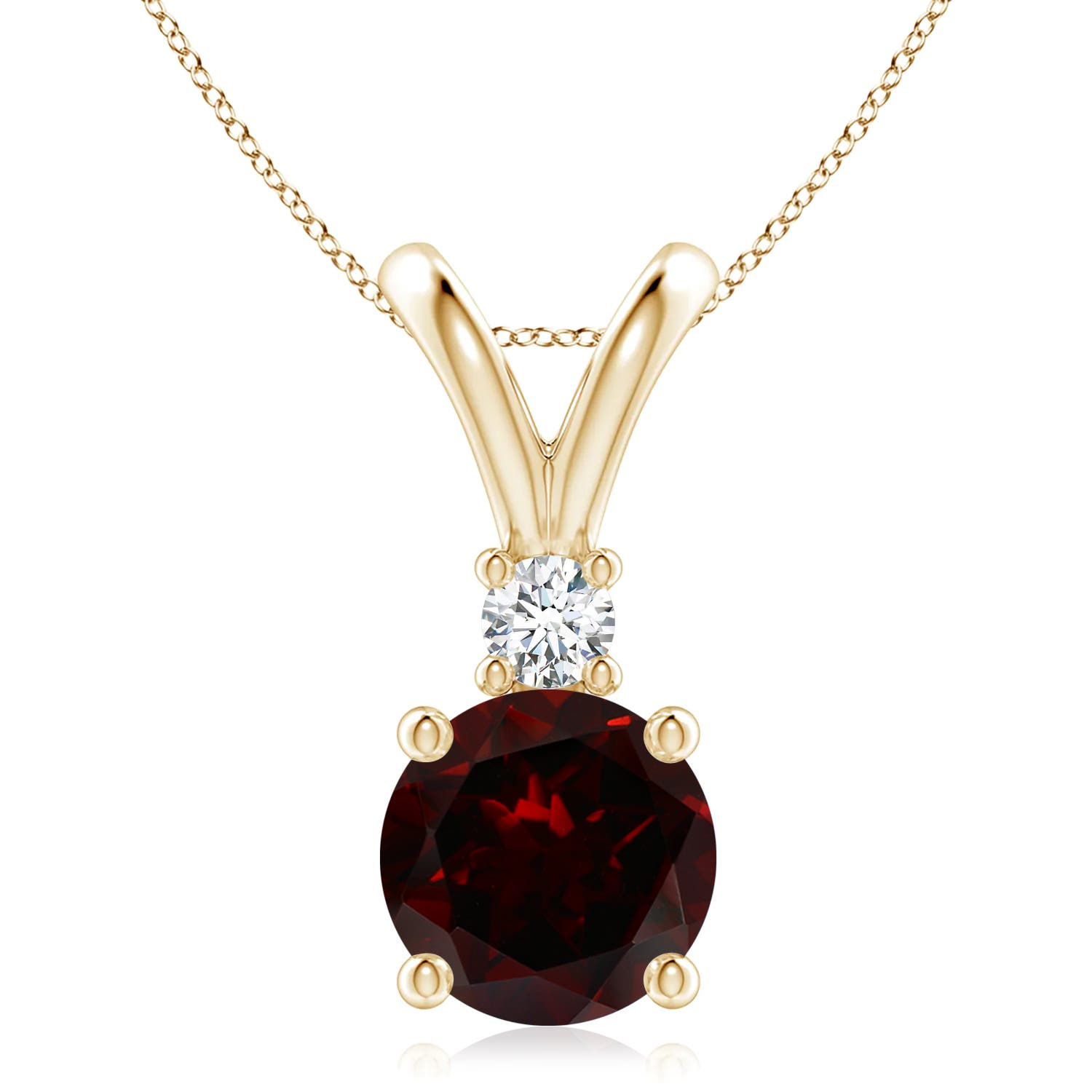 A - Garnet / 3.33 CT / 14 KT Yellow Gold