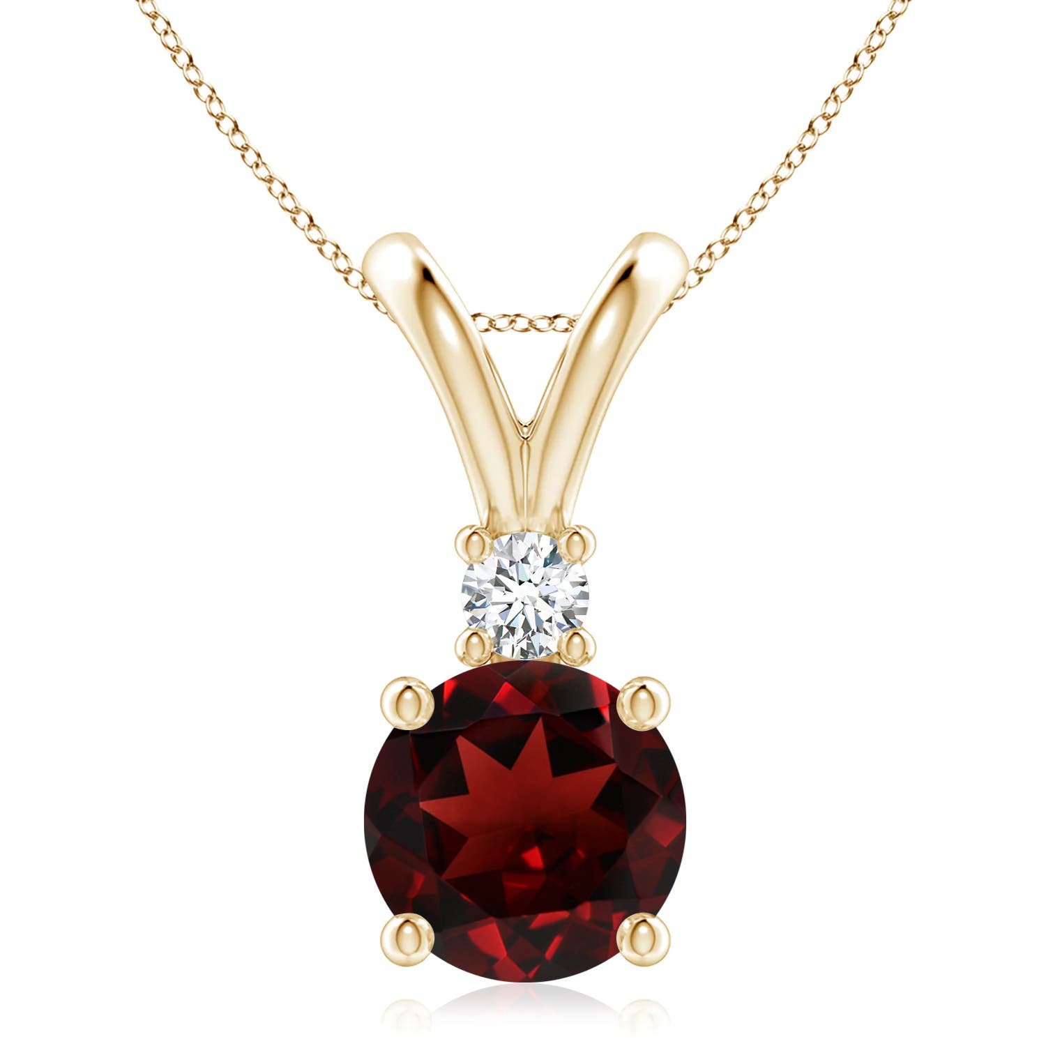 AAA - Garnet / 3.33 CT / 14 KT Yellow Gold