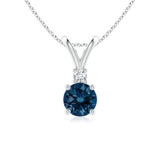 Round AAAA London Blue Topaz