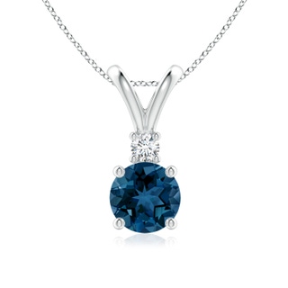 Round AAA London Blue Topaz