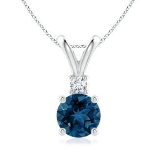 Round AAA London Blue Topaz