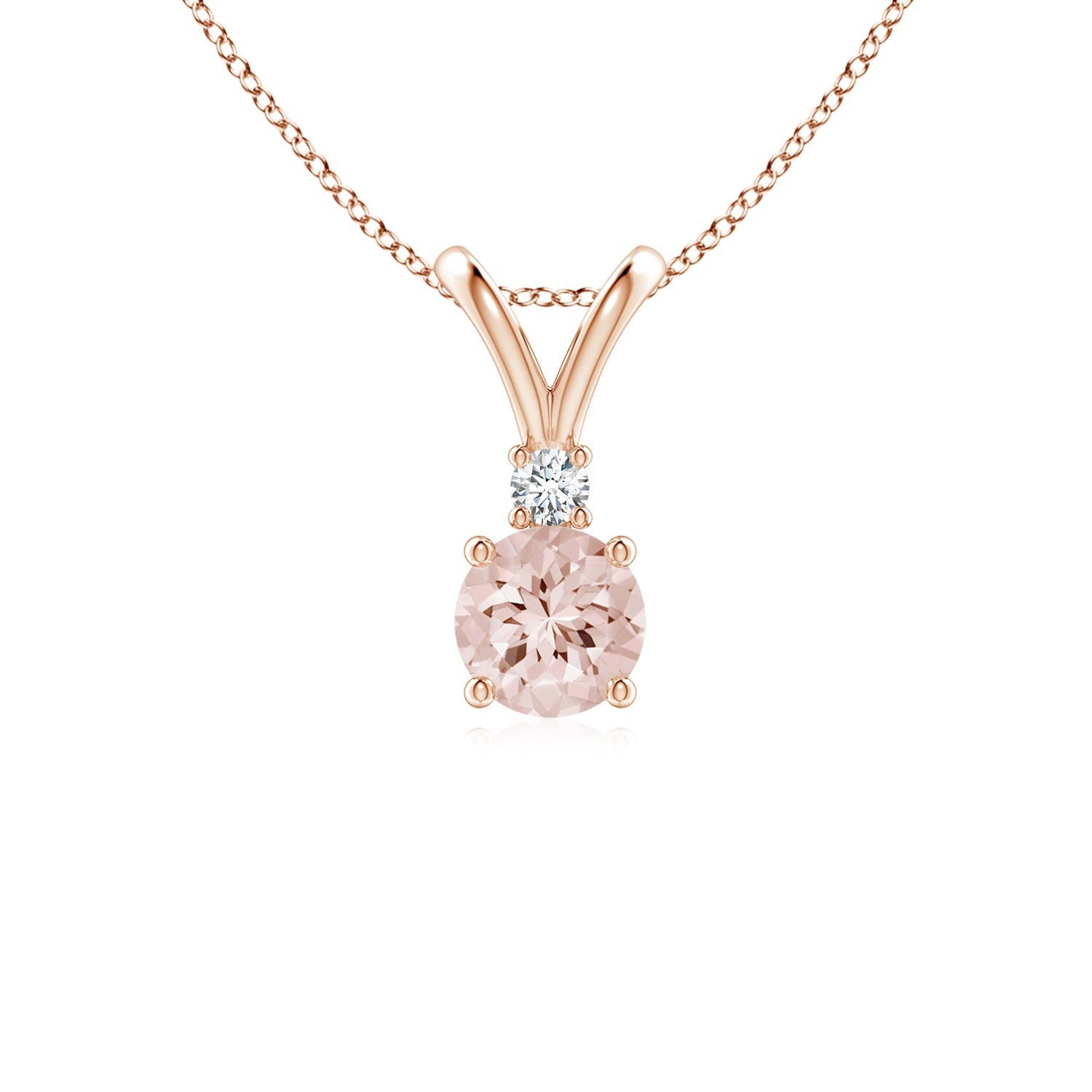 AA - Morganite / 0.45 CT / 14 KT Rose Gold