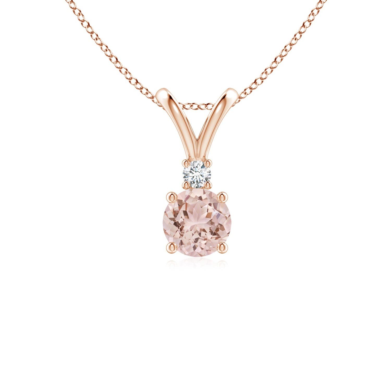 AAA - Morganite / 0.45 CT / 14 KT Rose Gold